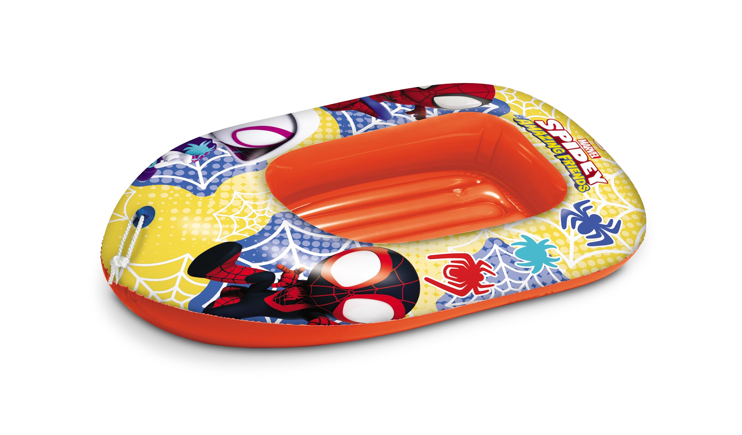 Mondo Marvel Spiderman Inflatable Boat - Ages 3+ | Multicoloured | PVC
