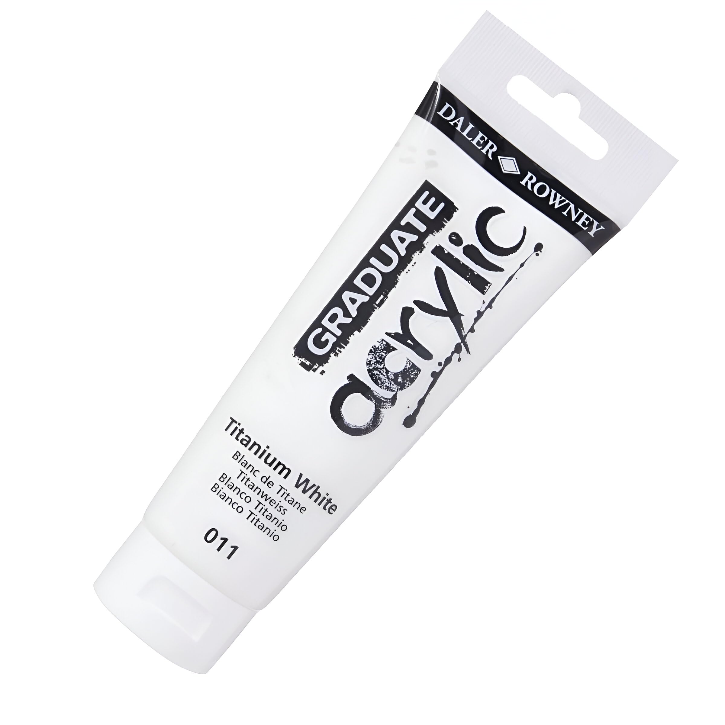 Daler Rowney Graduate Acrylic Paint - 120 ml Tube, Titanium White 1