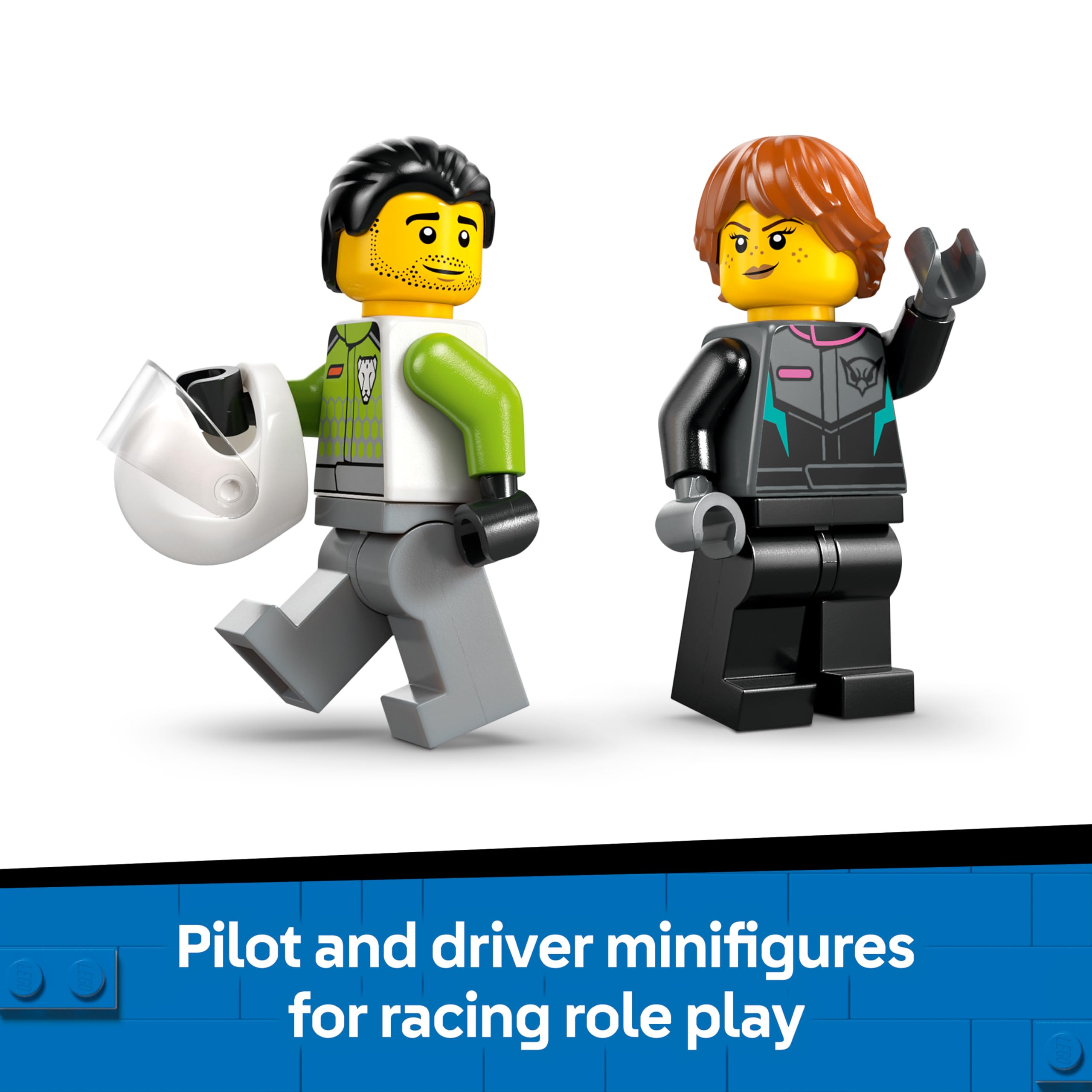 LEGO City Jet vs. Car 60489 Building Set with Supercar, Jet Plane, Pilot & Driver Minifigures | Ages 6+ 6