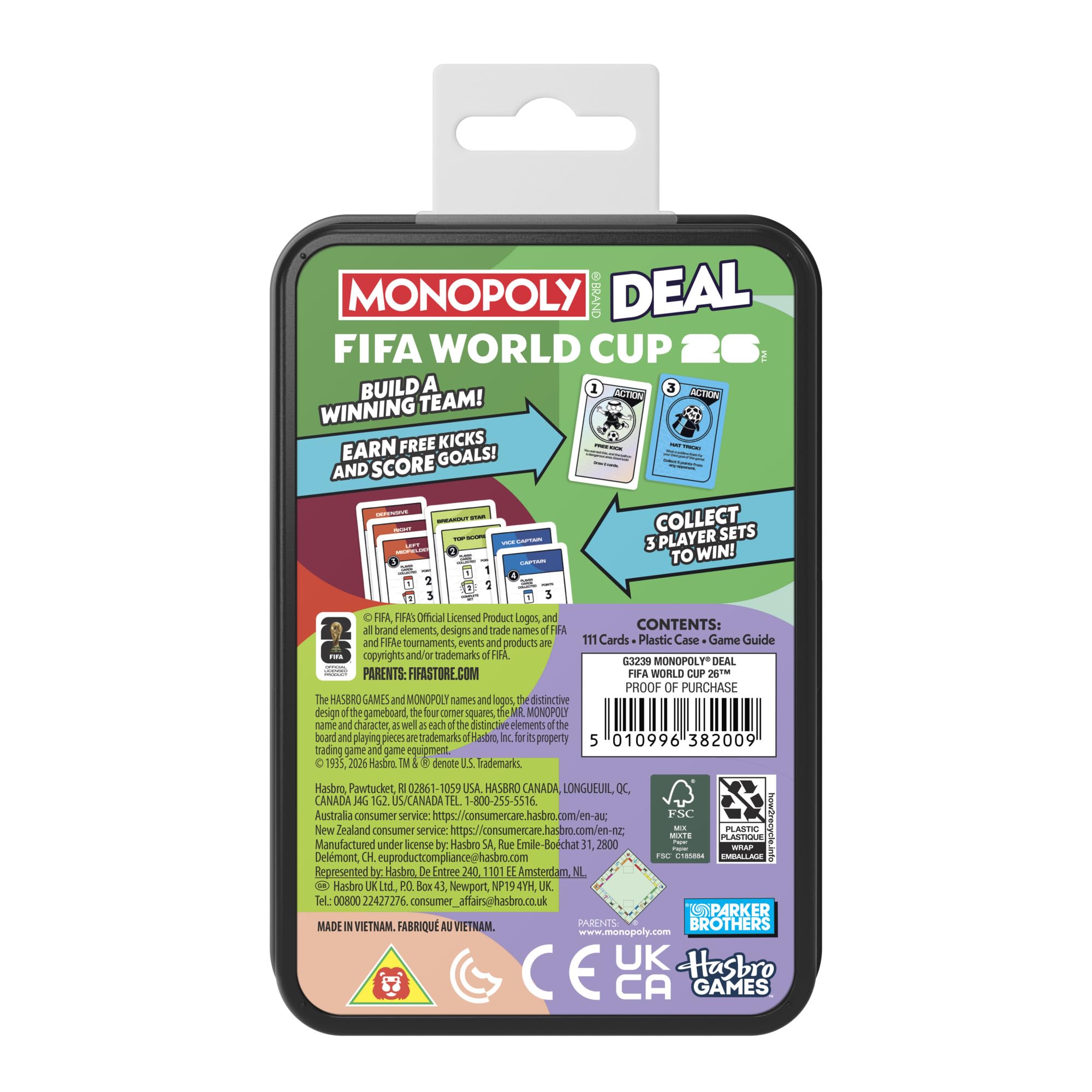 Monopoly Brand FIFA World Cup 2026 Edition Card Game | Ages 8+ | 2-5 Players | 15 Min Playtime 2