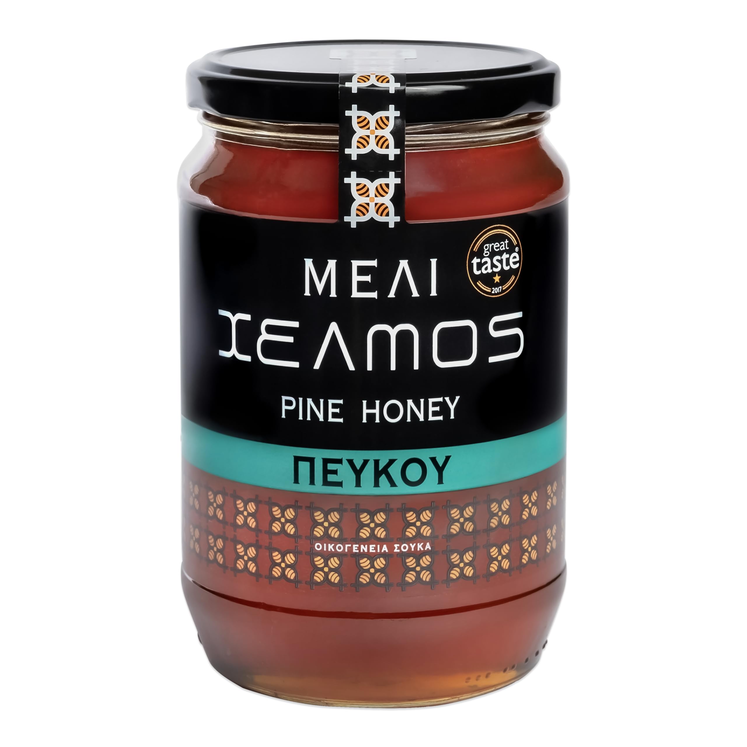 Helmos Greek Pine Honey - Raw & Unpasteurized | 950g | Made by Soukas Family