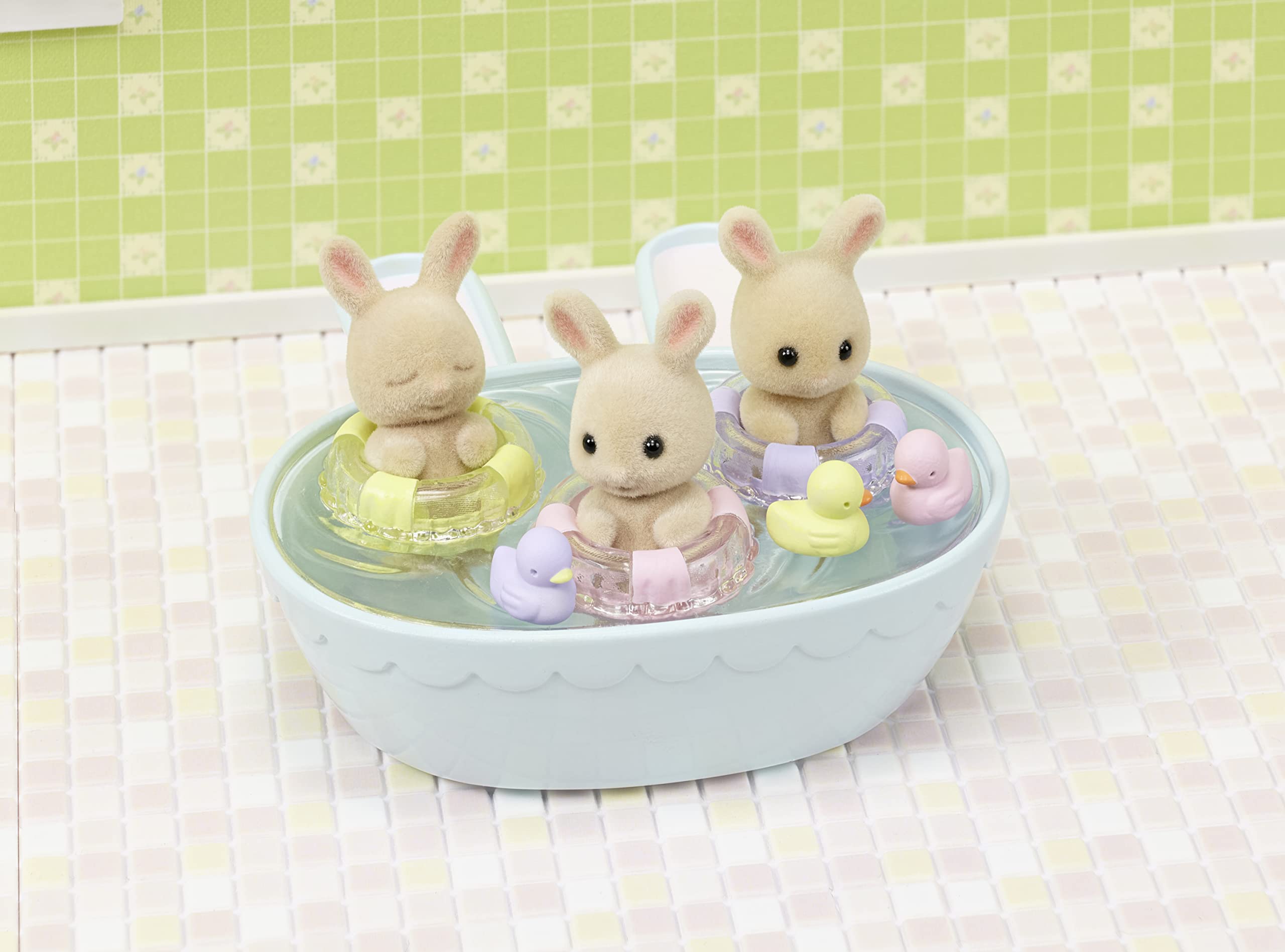 Sylvanian Families 5707 Triplets Baby Bathtime Set - Dollhouse Playsets 2
