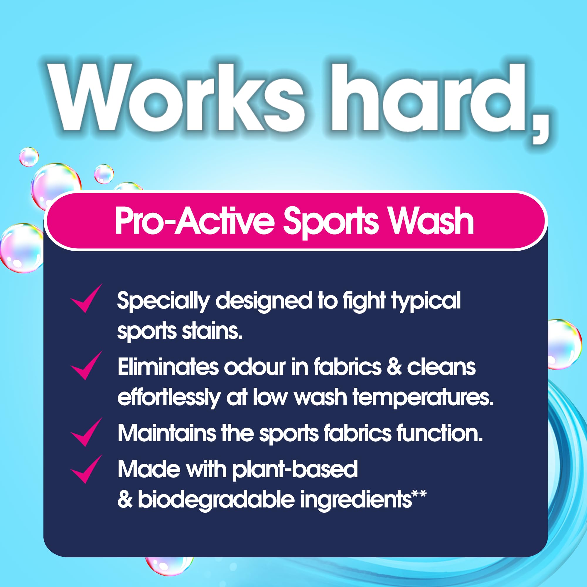 Ecozone Pro-Active Sports Wash Ultra Concentrated Liquid Detergent | 740 ml | Bio Formula 2