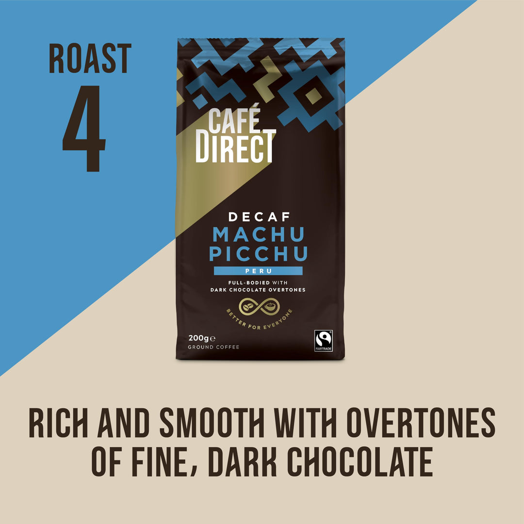 Cafédirect Decaf Machu Picchu Fairtrade Ground Coffee 200g
