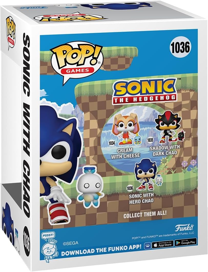 Funko Pop! & Buddy - Sonic the Hedgehog With Chao Vinyl Figure (80309)