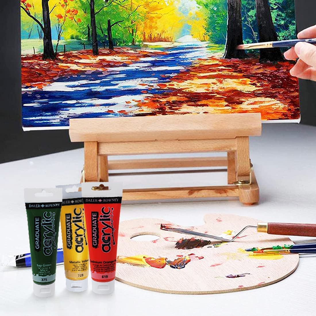 Daler Rowney Graduate Acrylic Paint - 120 ml Tube, Titanium White 2