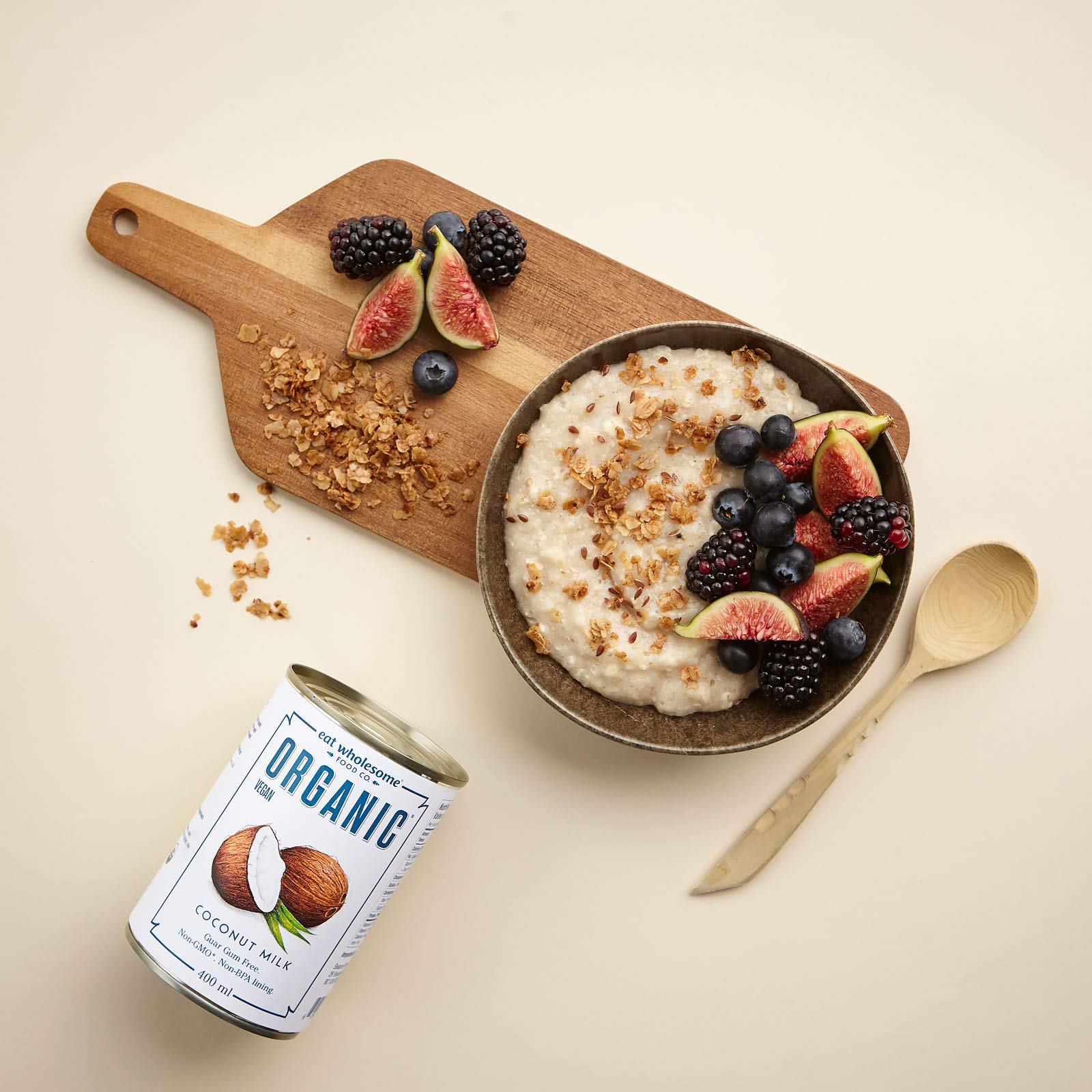 Eat Wholesome Organic Coconut Milk - 400ml (Pack of 4) | Vegan, Award-Winning, No Guar Gum