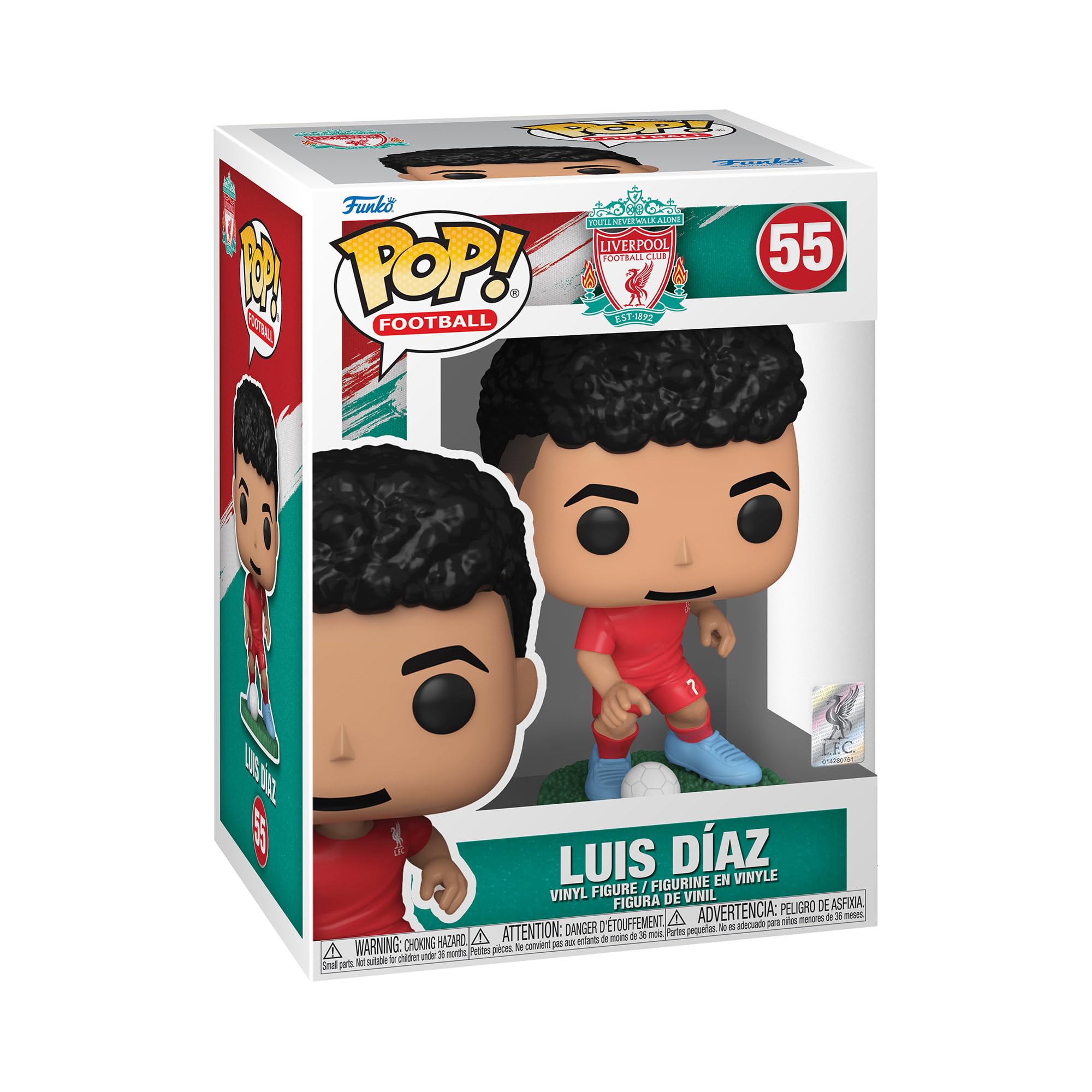 Funko POP! Soccer: Liverpool FC - Luis Diaz Collectable Vinyl Figure | 3.75 Inches | Model 73934 1