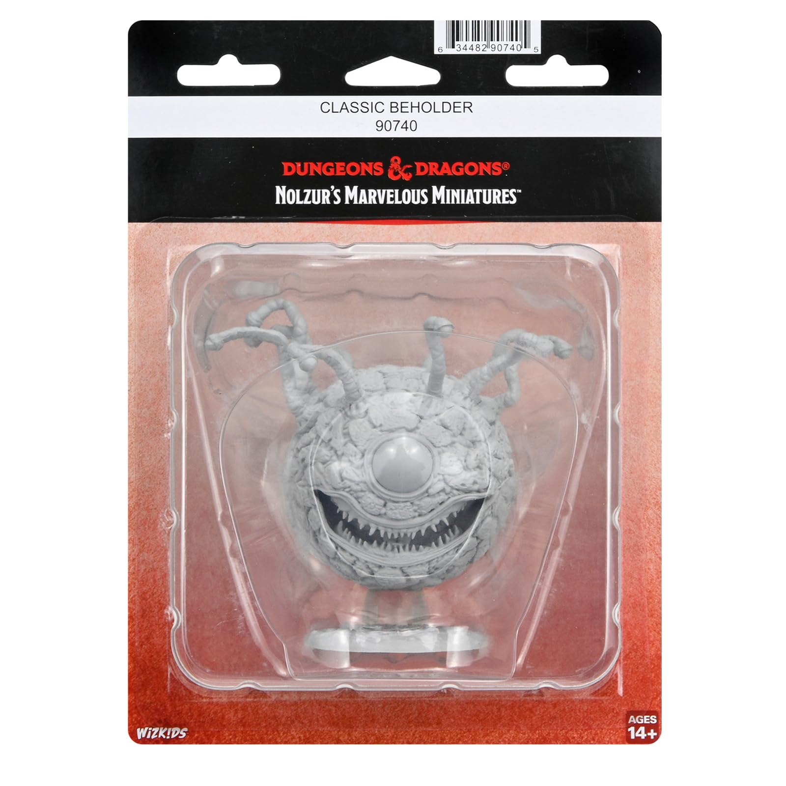WizKids Dungeons & Dragons Classic Beholder Miniature Figure - Unpainted Plastic | 8 Inch Size 1