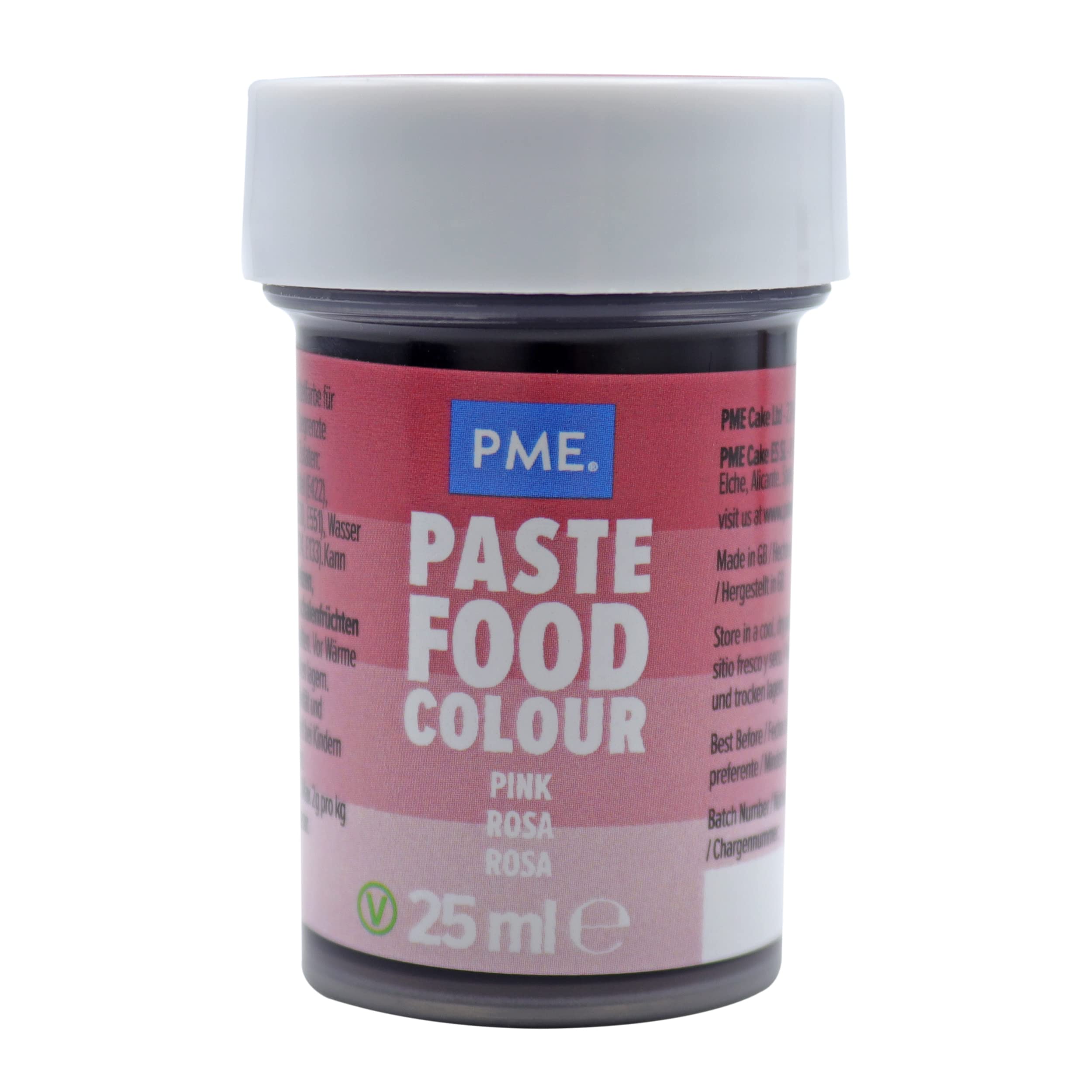 PME Paste Food Colouring - Plum Pink | Concentrated Gel Paste | 25 g Tub 1