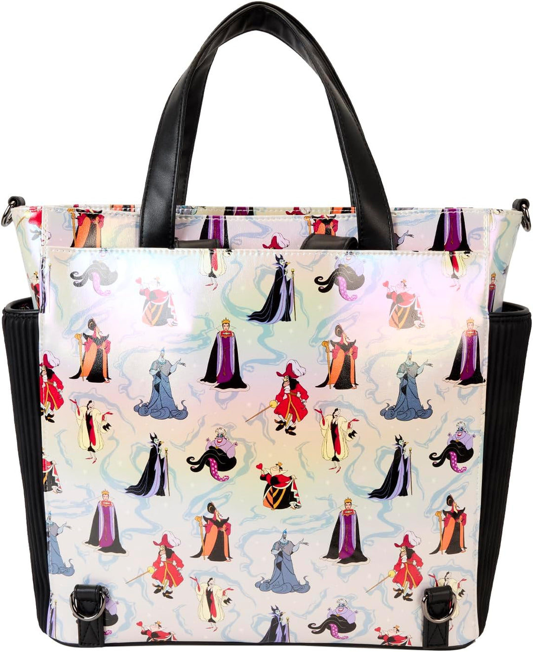 Loungefly Disney Villains All-Over Print Convertible Backpack & Tote Bag (WDBK3823)