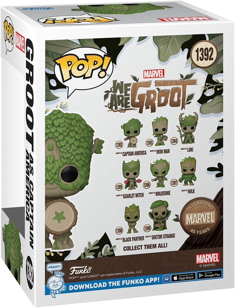 Funko Pop! Marvel We Are Groot - Captain America Vinyl Figure (79515)