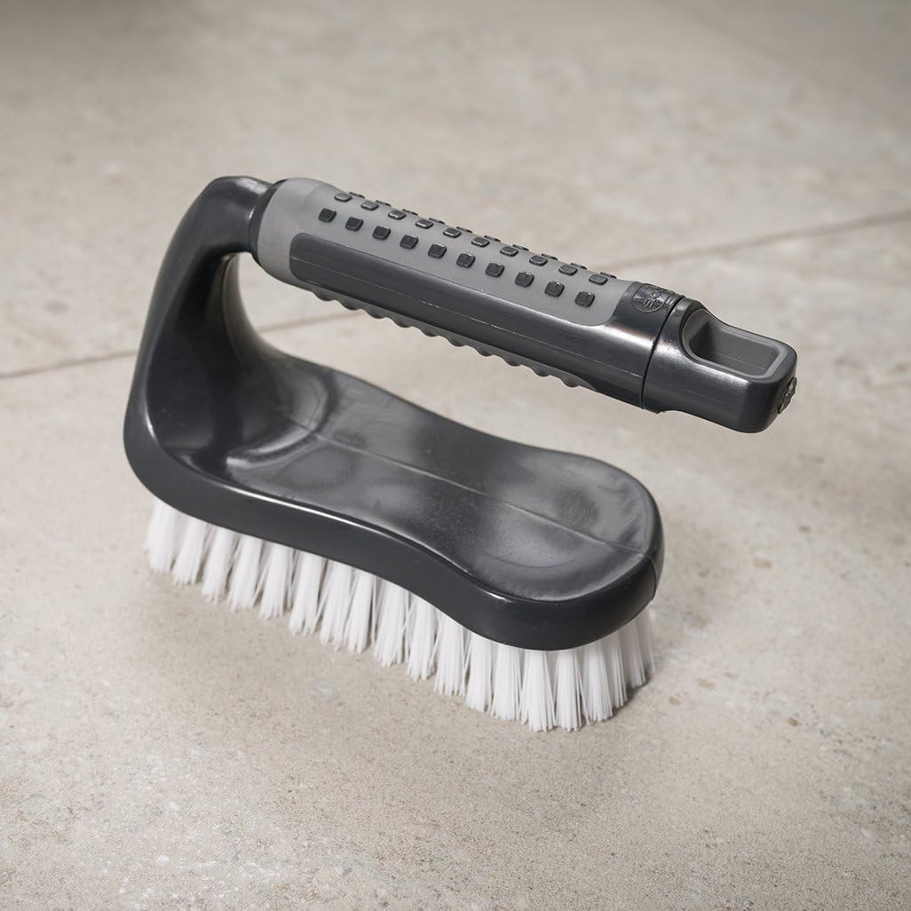 Addis ComfiGrip Floor Scrub Brush with Iron Handle - Metallic Graphite 5