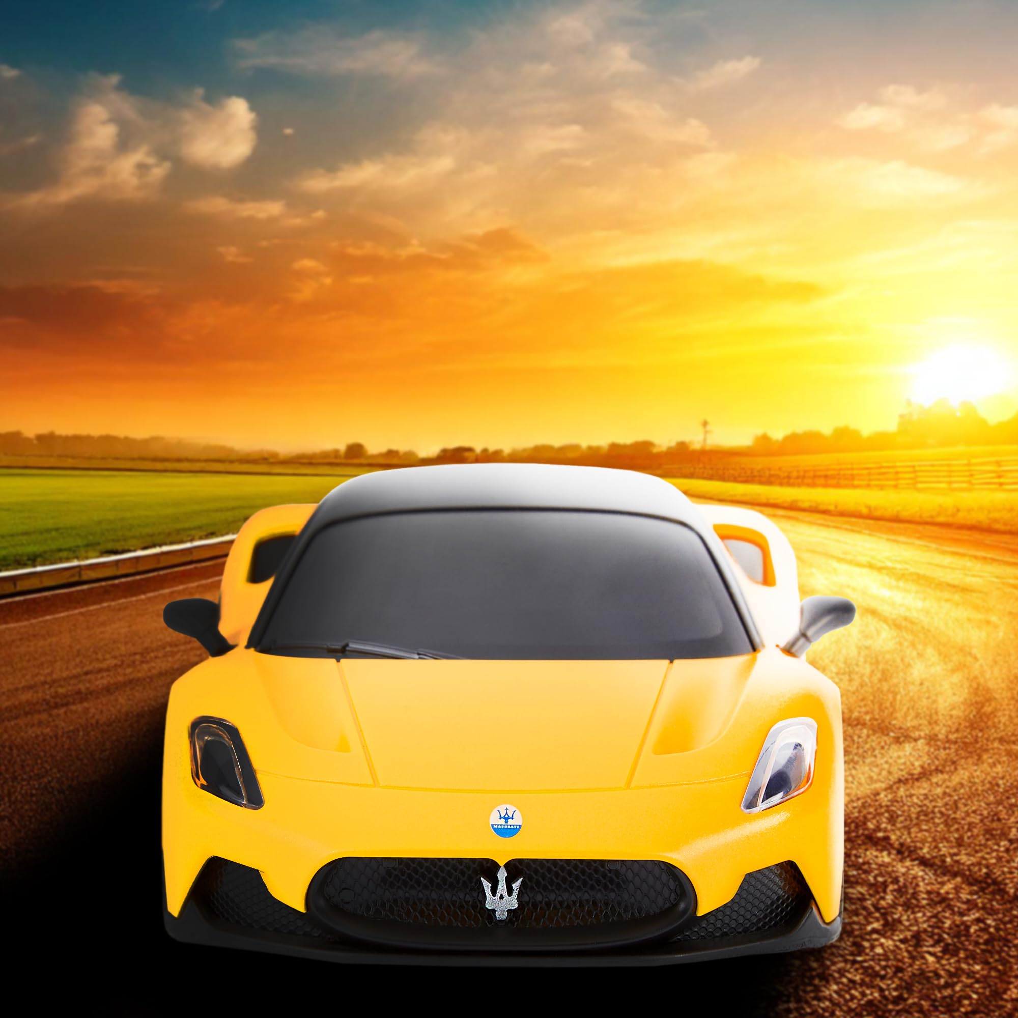 CMJ RC Cars Maserati MC20 - 1:24 Scale RC Sports Car | Yellow | Up to 4mph | 2.4GHz Multi-Car Racing 5