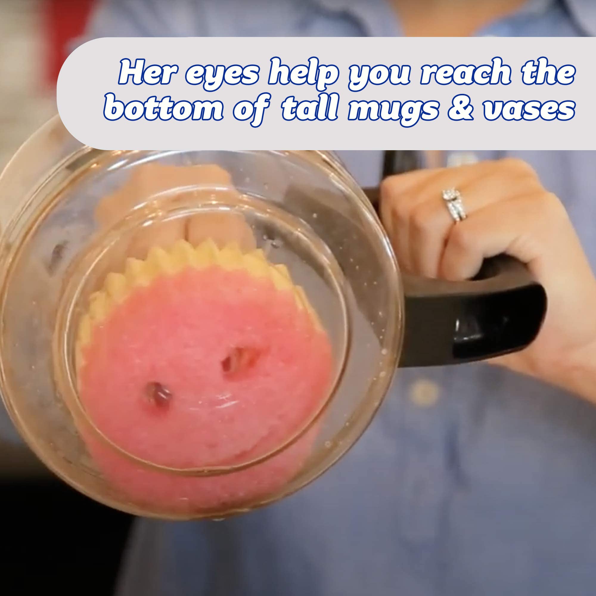 Scrub Daddy - Scrub Mommy Dual-Sided Non-Scratch Cleaning Sponge (SM2PK), Pink Twin Pack 3