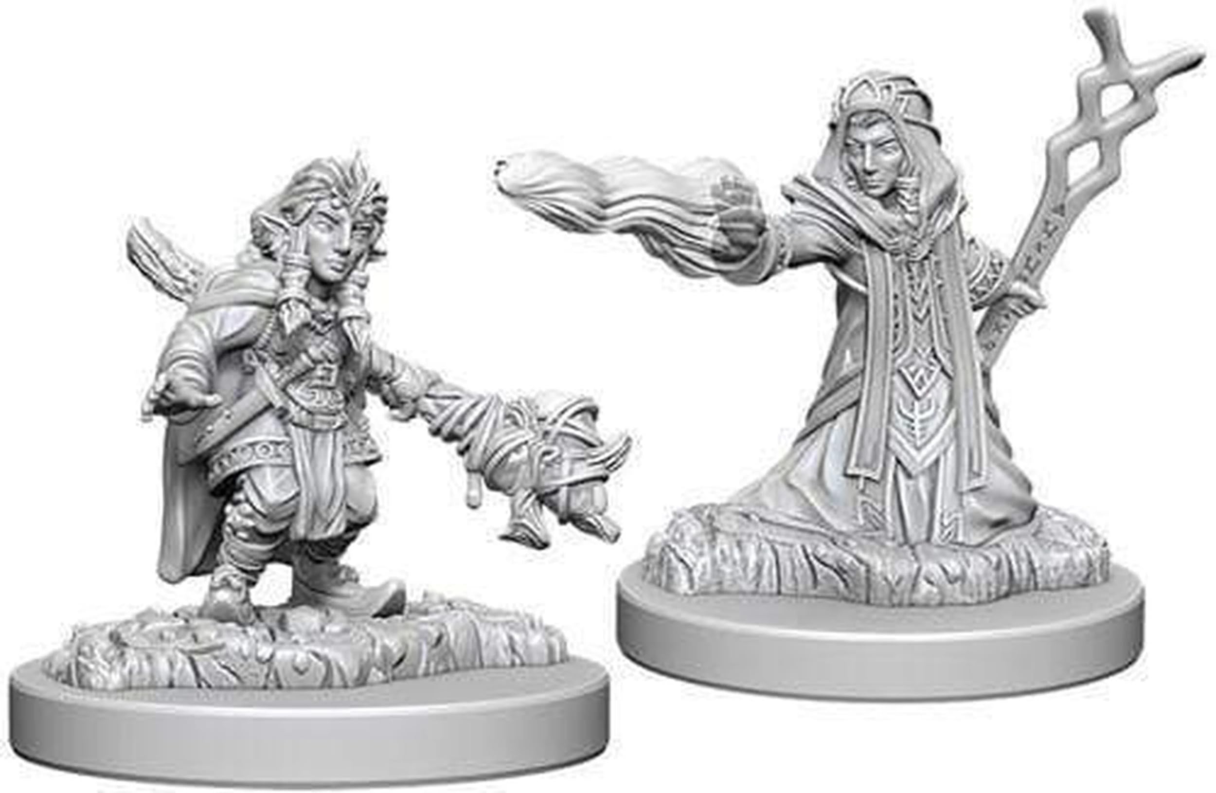 WizKids D&D Nolzur's Marvelous Unpainted Miniatures: Gnome Female Wizard [Plastic] 1