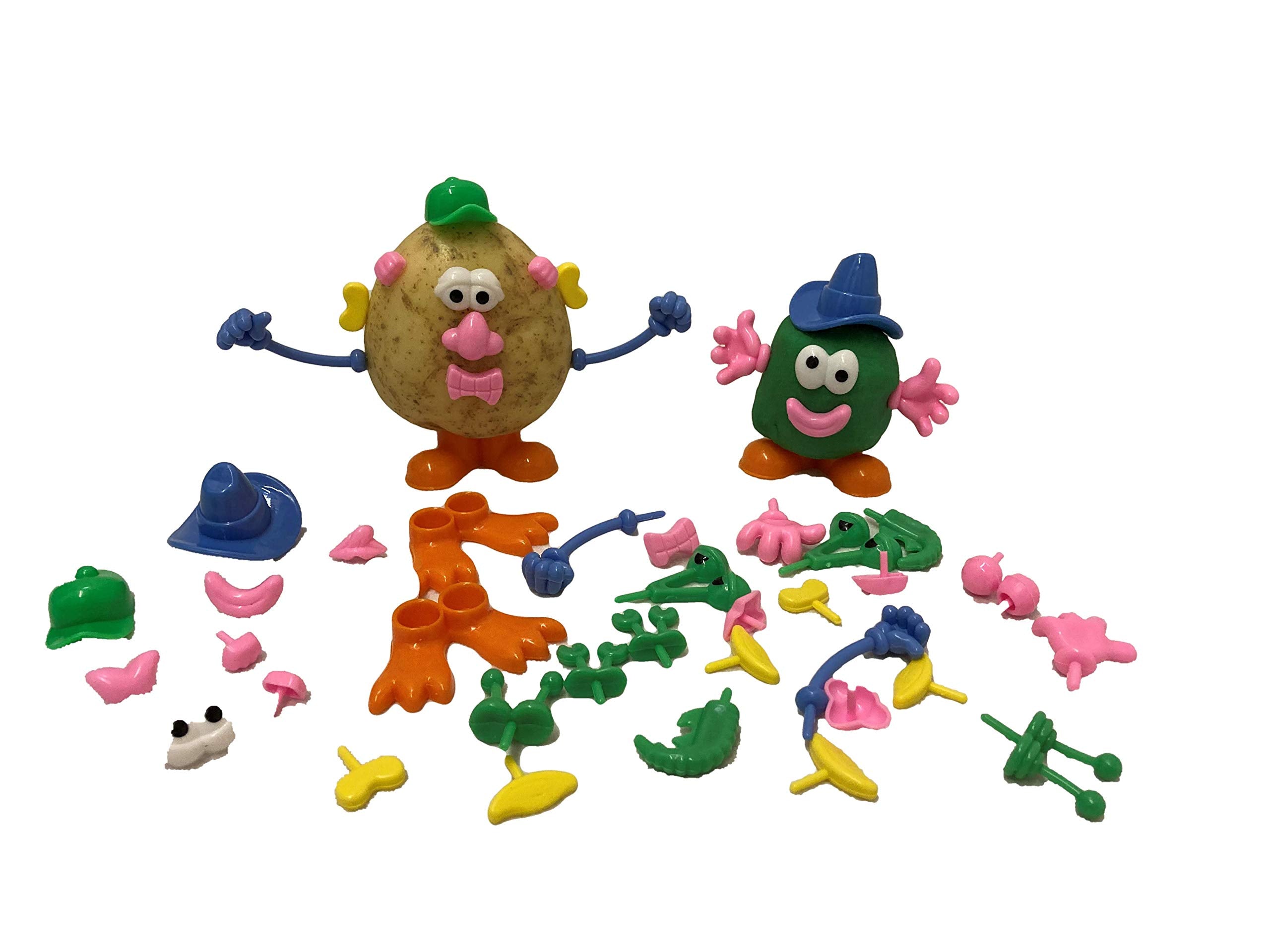 Craftplay Plastic Dough/Potato People Shapes - 52 Piece Set | Washable | Ages 3+ 4