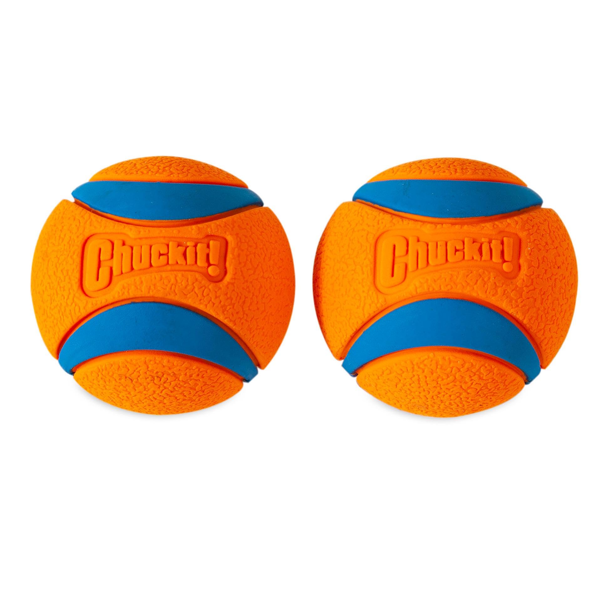 Chuckit! Ultra Ball - Durable High Bounce Rubber Dog Toy for Fetch | Large Size (Pack of 2)