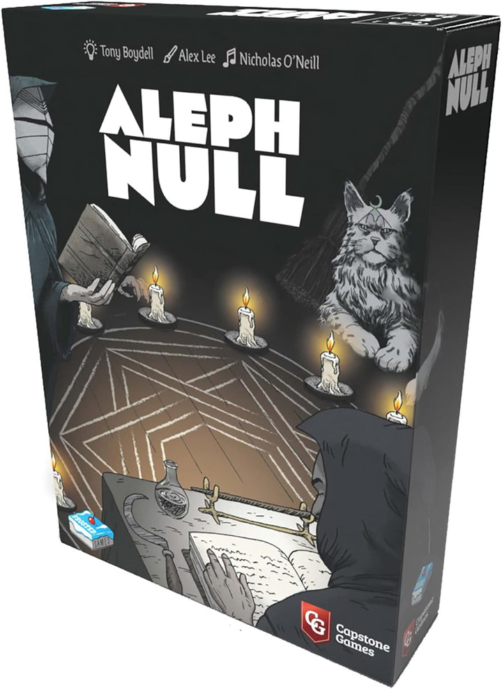 Capstone Games Aleph Null Card Game (CAS-FG3200) - Solo Player Deck Deconstruction Game Inspired by Black Easter Novellas