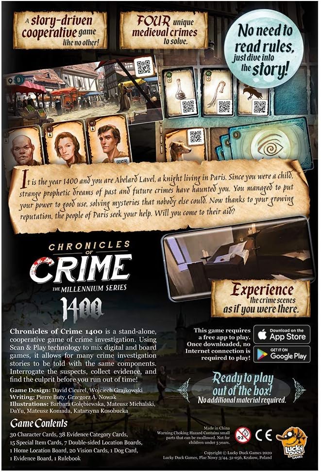 Lucky Duck Games Chronicles of Crime: 1400 Board Game 4