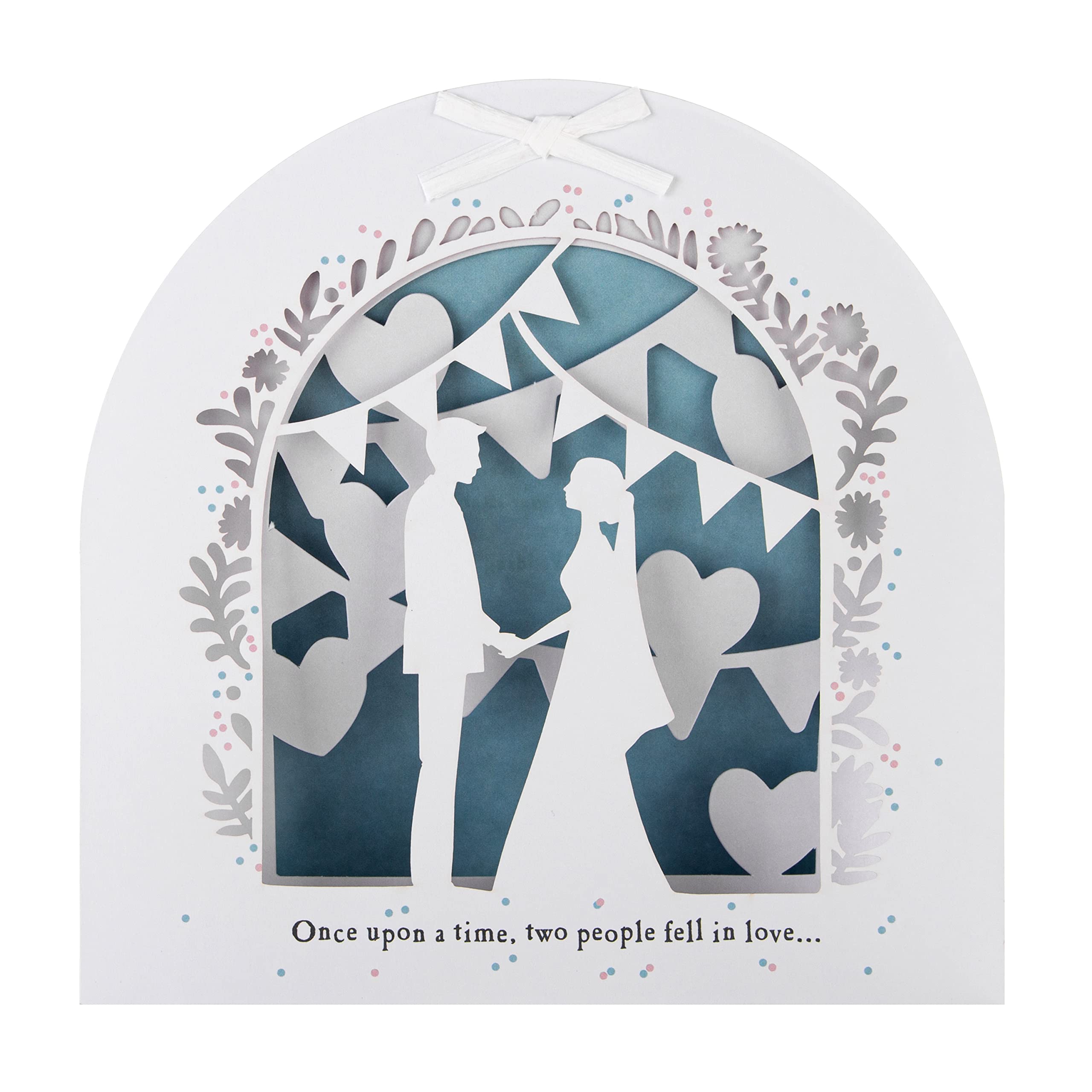 Hallmark 3D Wedding Card - 'Once Upon a Time' Pop Up Design with Laser Cut Details 5