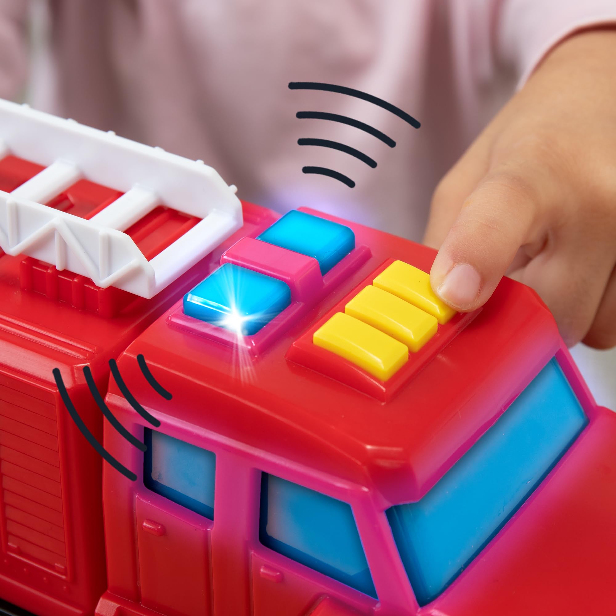 Tonka Mega Machines Fire Truck - Flashing Lights & Sounds | Ages 3+ | Stainless Steel 7