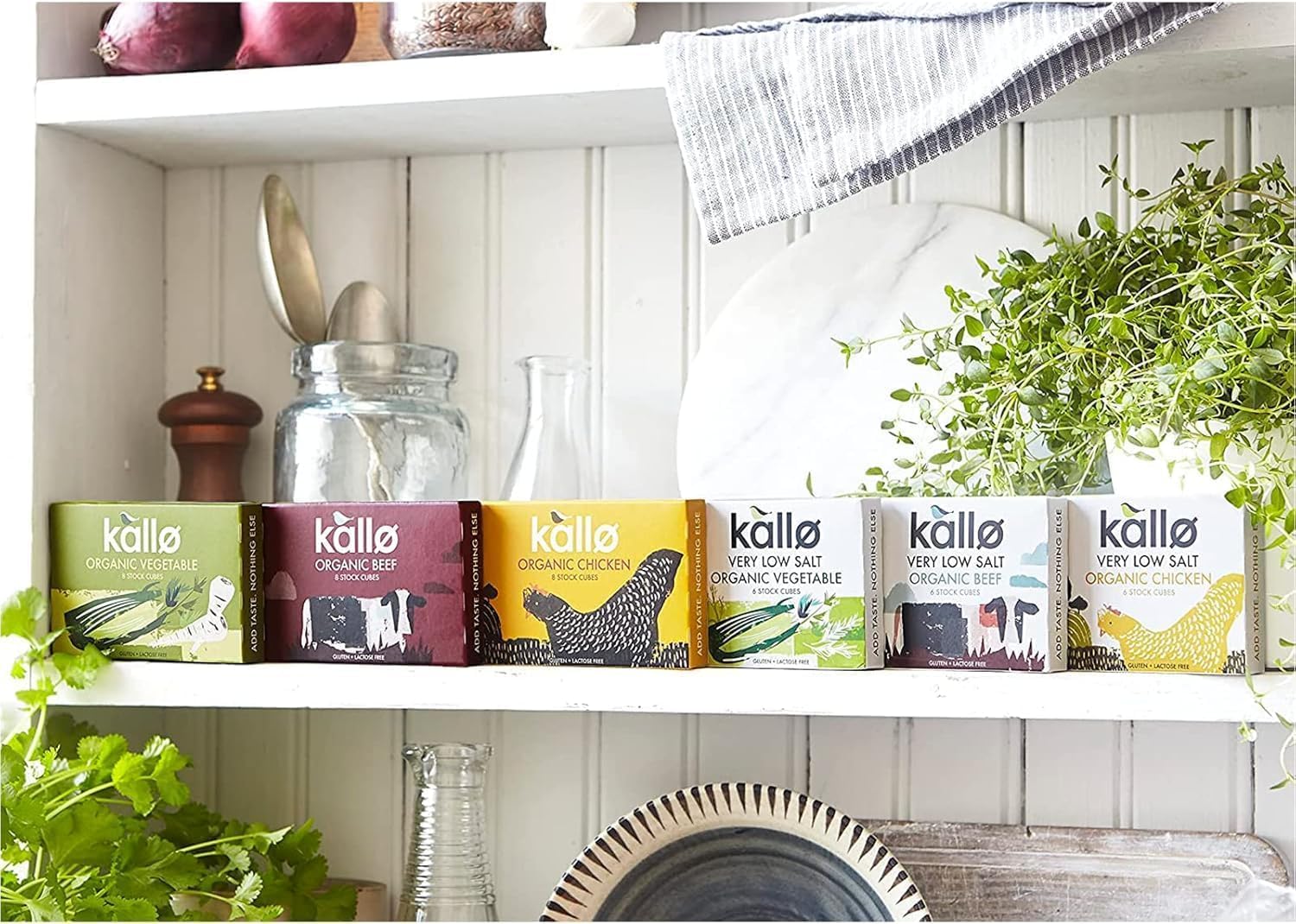 Kallo Organic Chicken Stock Cubes, Gluten Free & Lactose Free, No Artificial Additives, 90 Cubes (15 x 6) 7