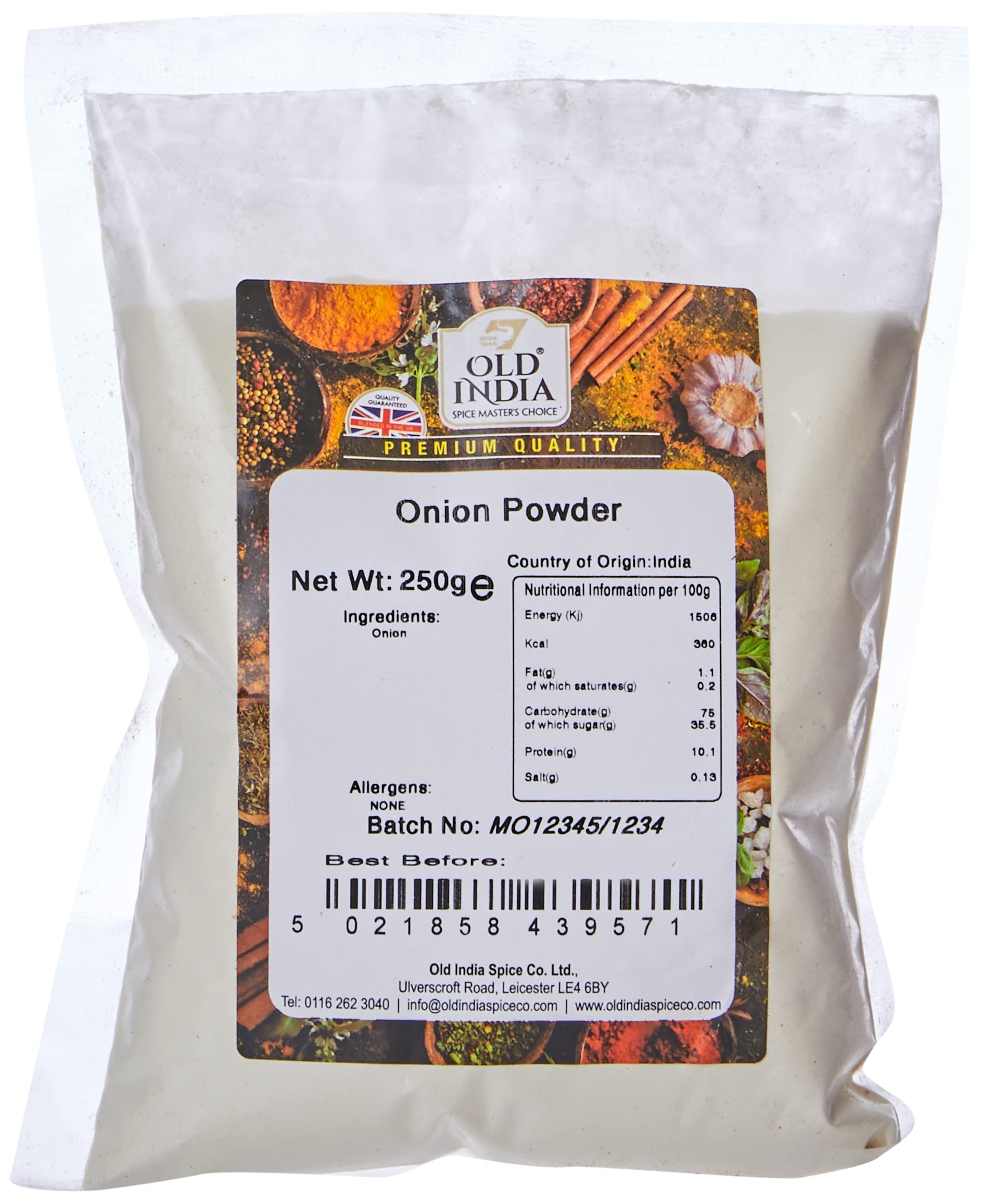 Old India Onion Powder - 100% Natural & Additive Free | 250g Pack 1
