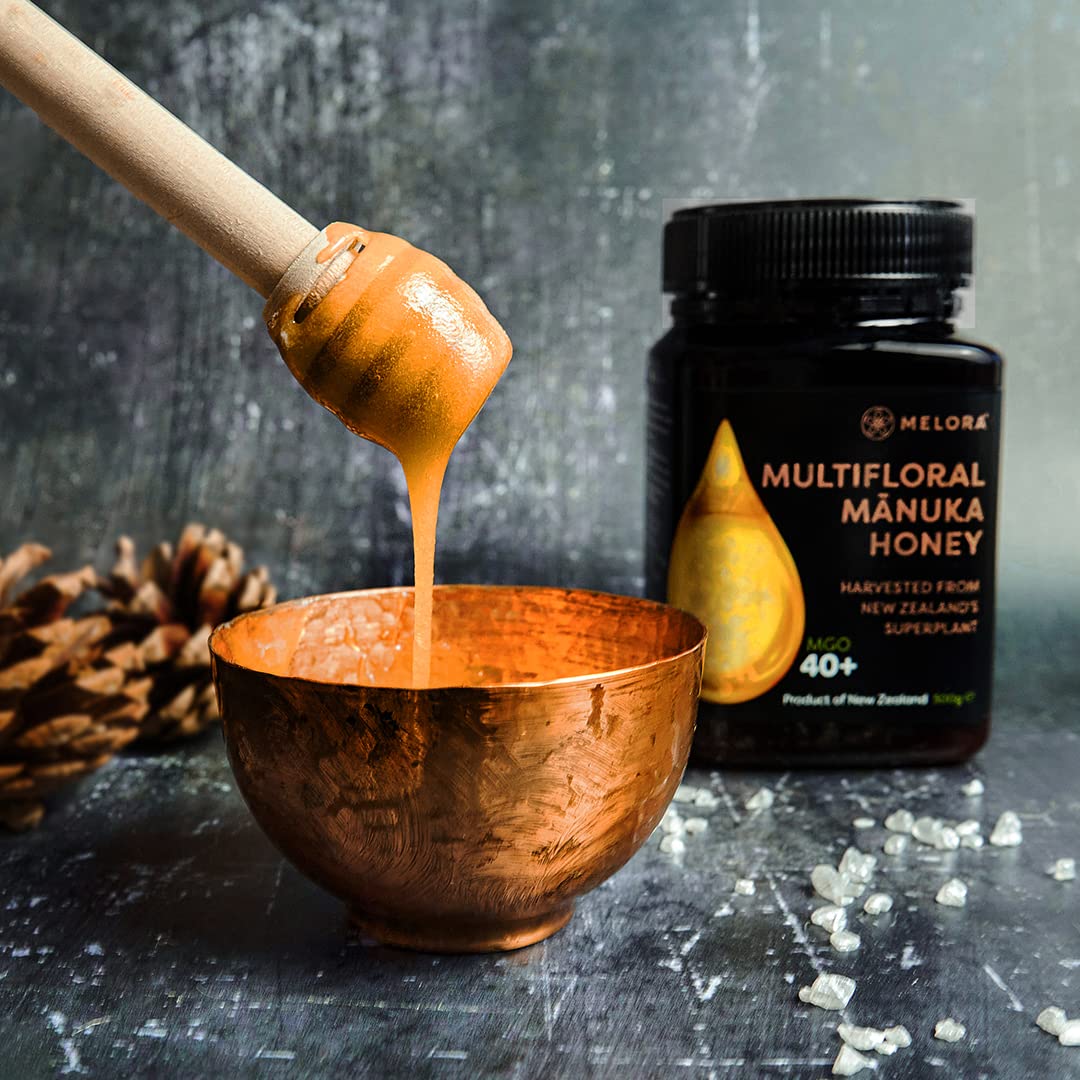 Melora Genuine Manuka Honey - 100 MGO, 500g - 5+ UMF | Pure & Traceable New Zealand Honey