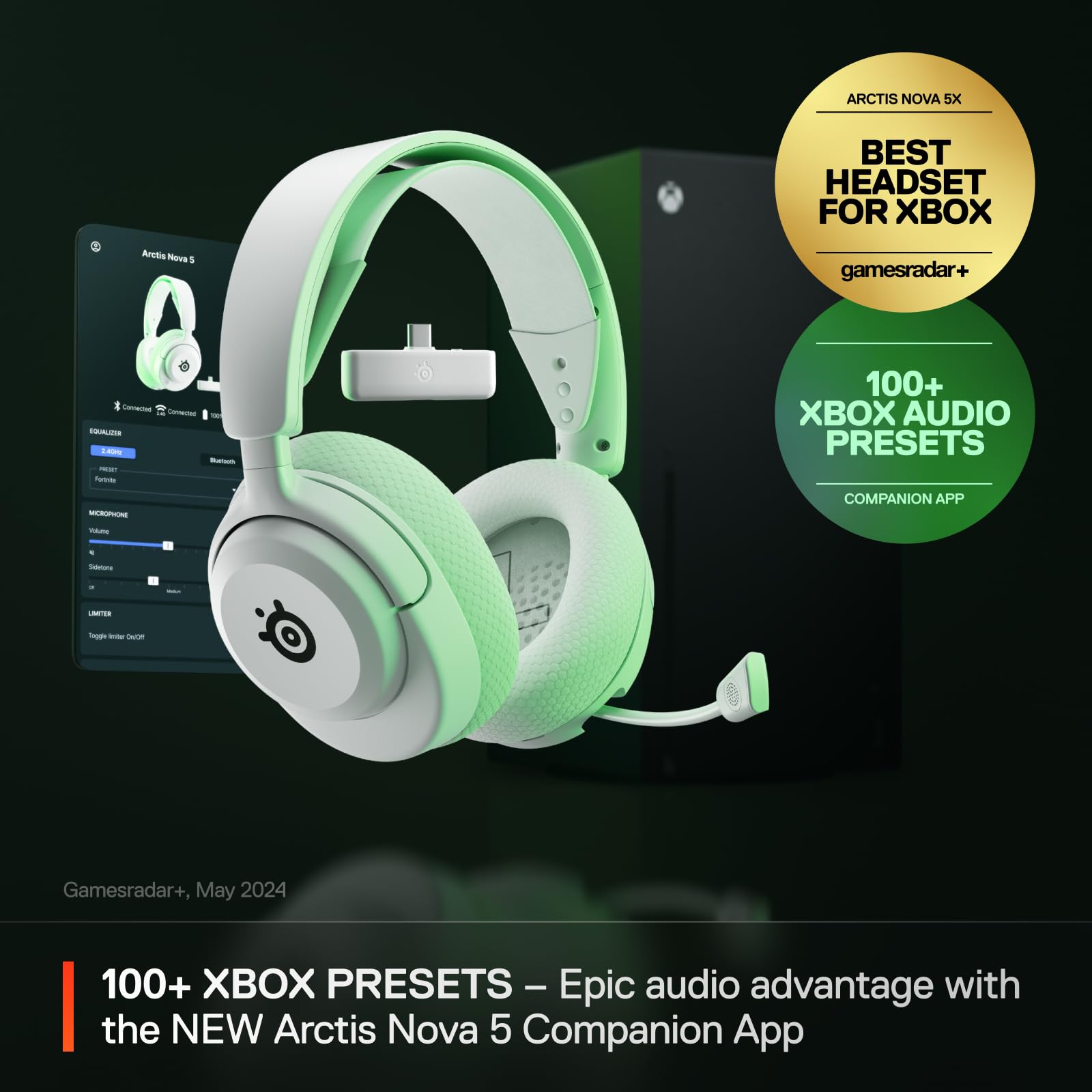 SteelSeries Arctis Nova 5X Wireless Gaming Headset for Xbox - White 7