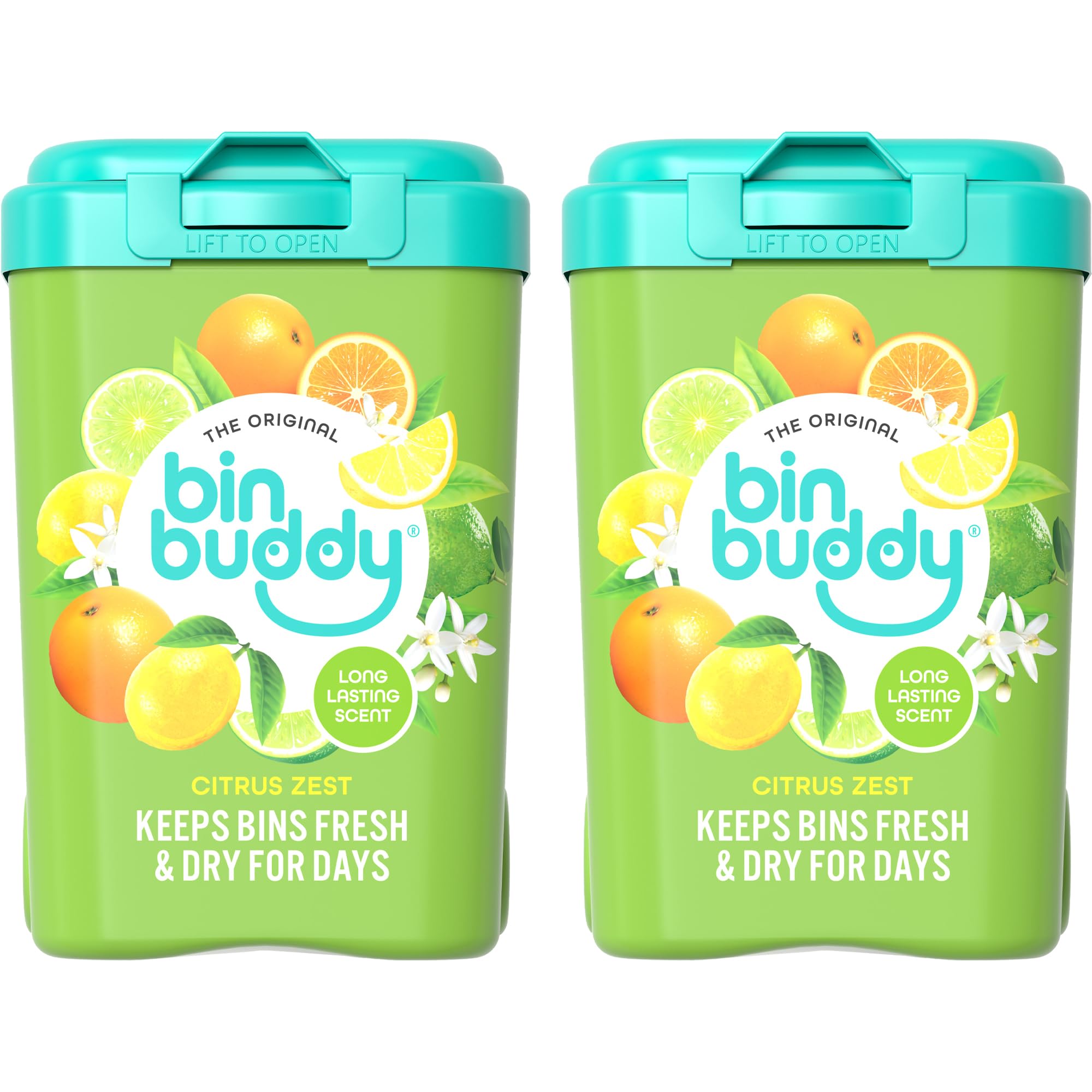 Bin Buddy Fresh Citrus Deodorizer Powder - 450g (Pack of 2) | Odor Eliminator 1