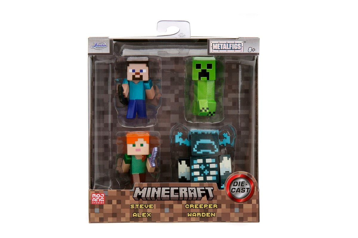Jada Minecraft Metal Figures Set of 4 - 7 cm, Age 8+