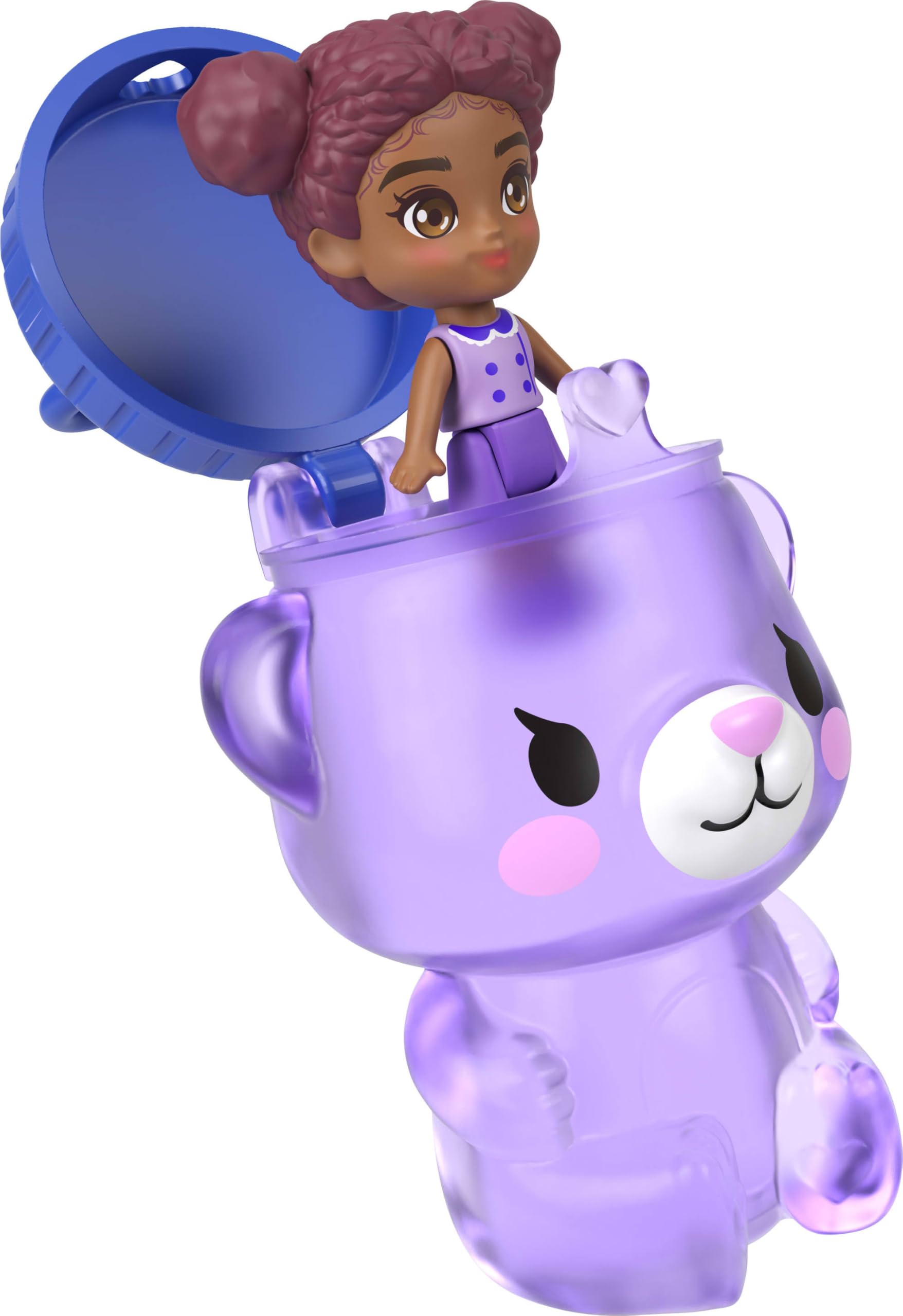 Polly Pocket Blueberry Besties Compact Playset - Includes 1 Micro Doll & 8 Accessories | Ages 4+ 5