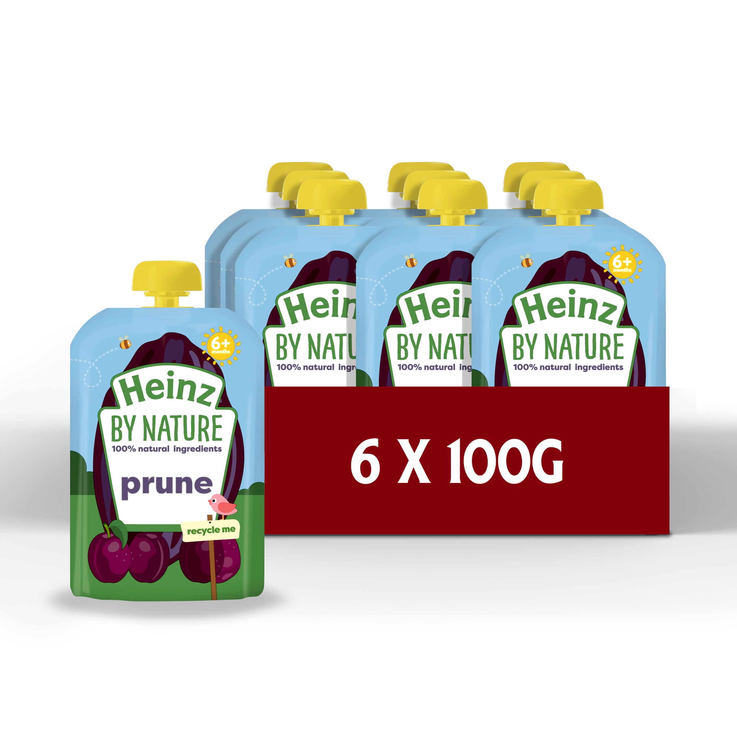 Heinz Baby Food Prune Fruit Pouch 6x100g 1