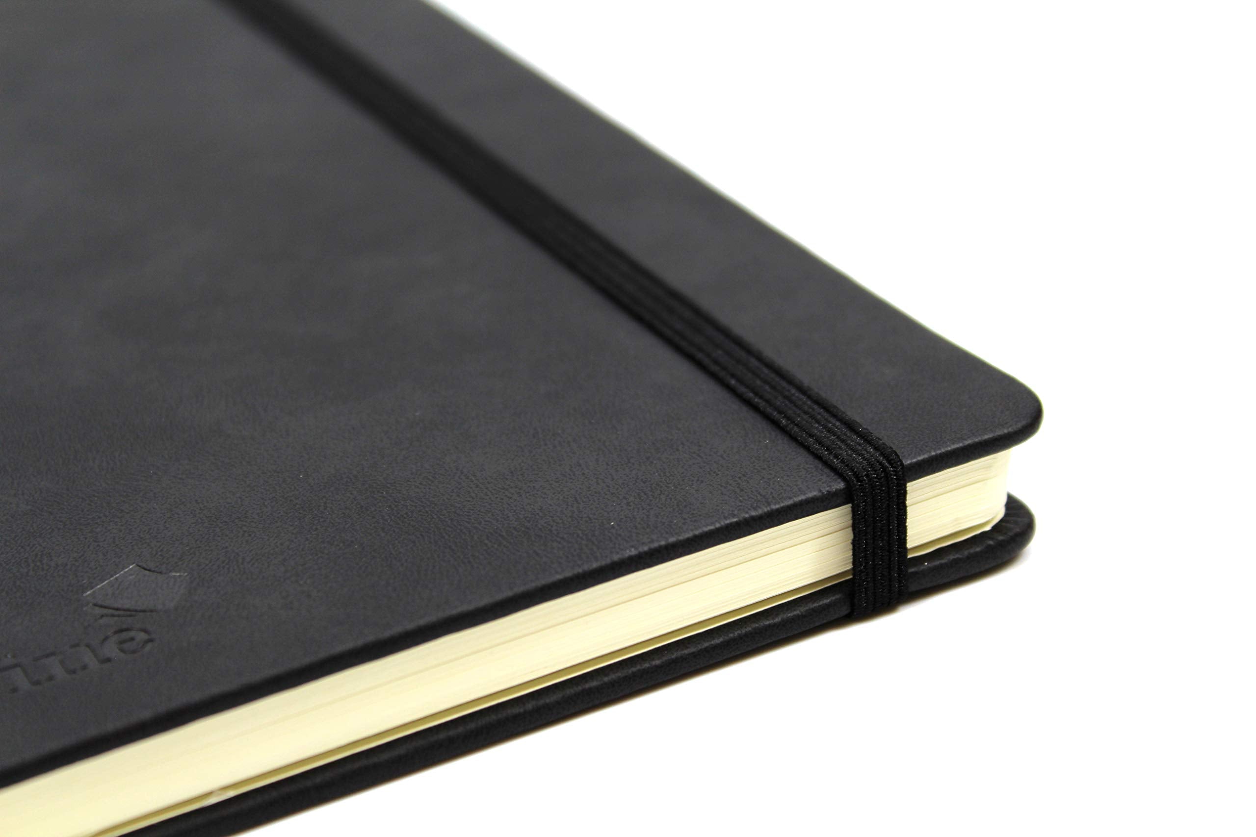 Silvine A5 Executive Soft Feel Notebook Black. 160 Pages (80 Sheets) Ruled 7mm feint. Ref 197BK (148 x 212mm), 391133 5