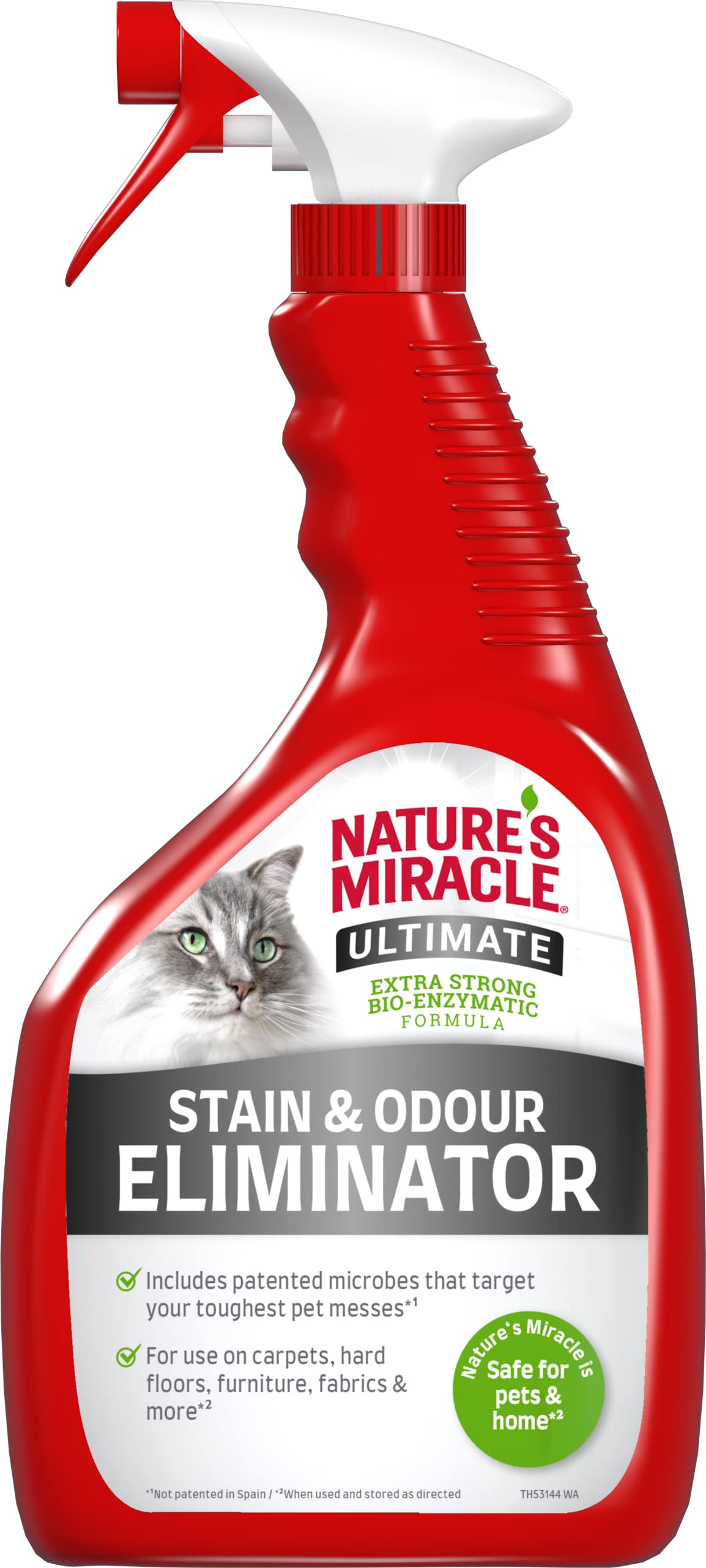 Nature's Miracle Ultimate Cat Stain & Odour Eliminator - Extra Strong Bio-Enzymatic Formula | 946 ml 1