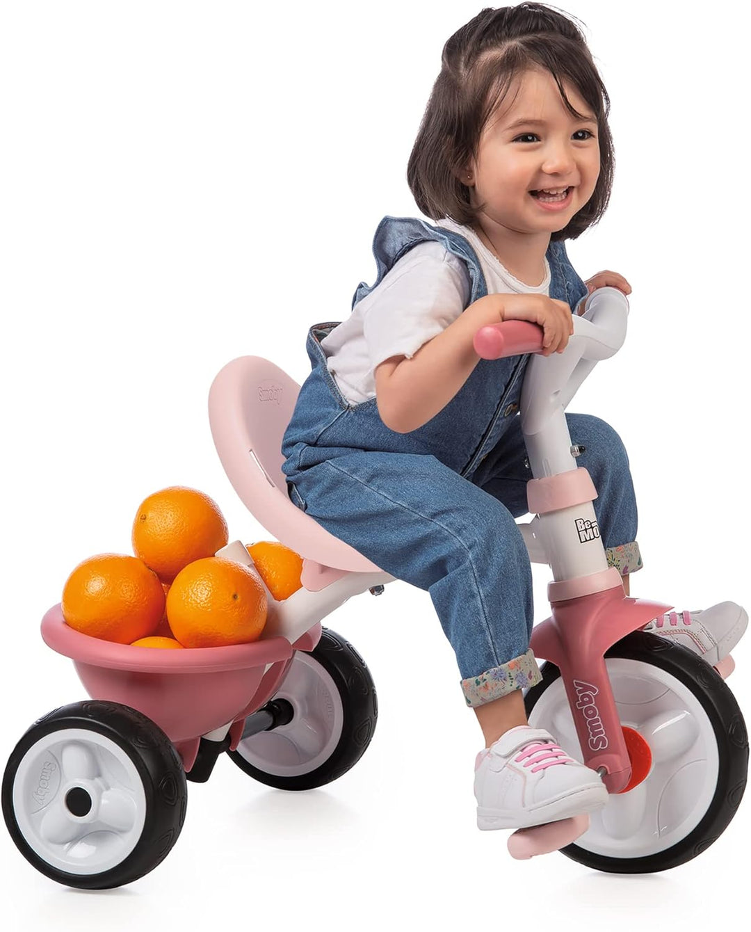 Smoby Be Move Pink Children's Tricycle - Safe and Ergonomic Tricycle for Kids Aged 15 Months to 3 Years