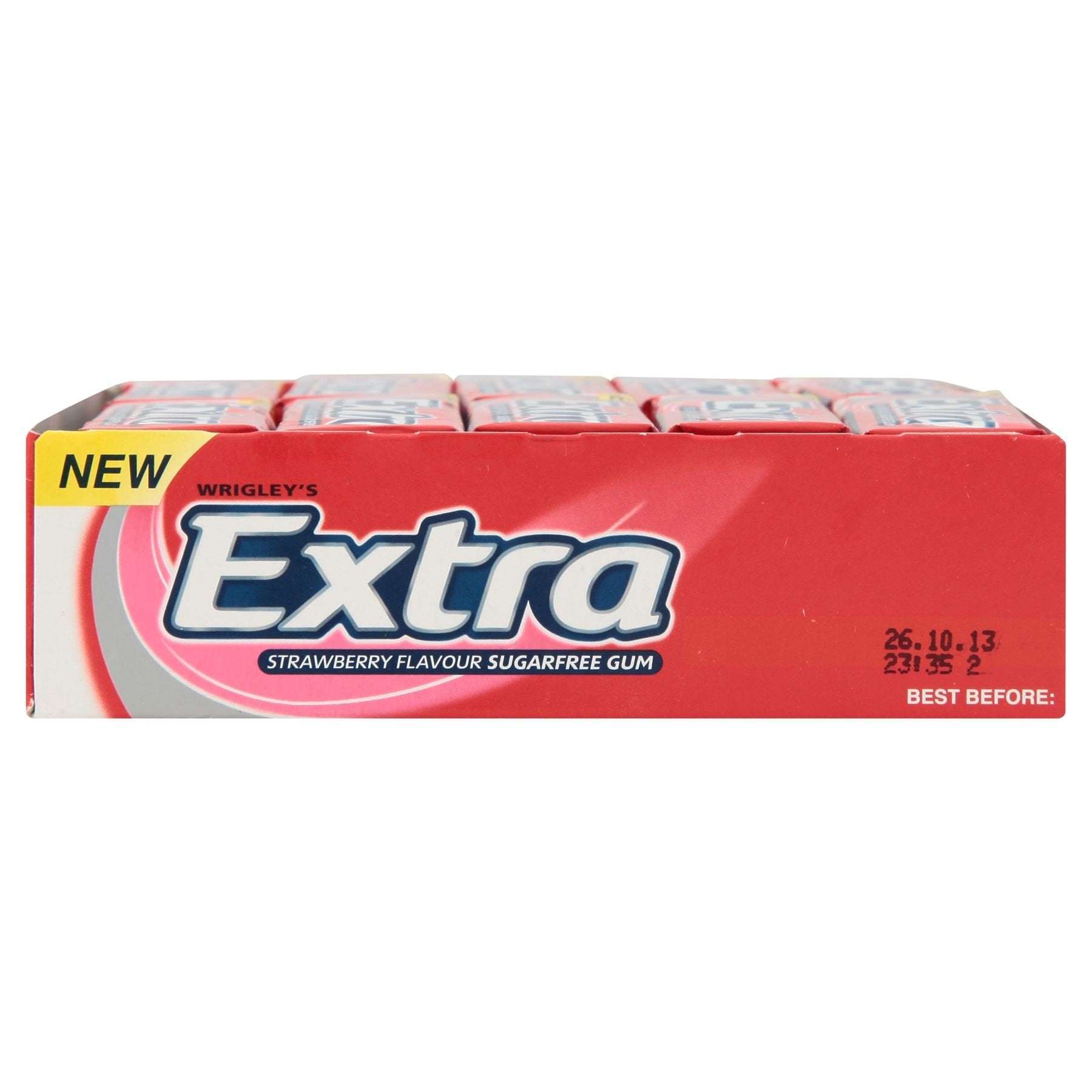 Mars Wrigley Extra Sugar Free Chewing Gum - Strawberry Flavour | 10 Pieces | 14g 5