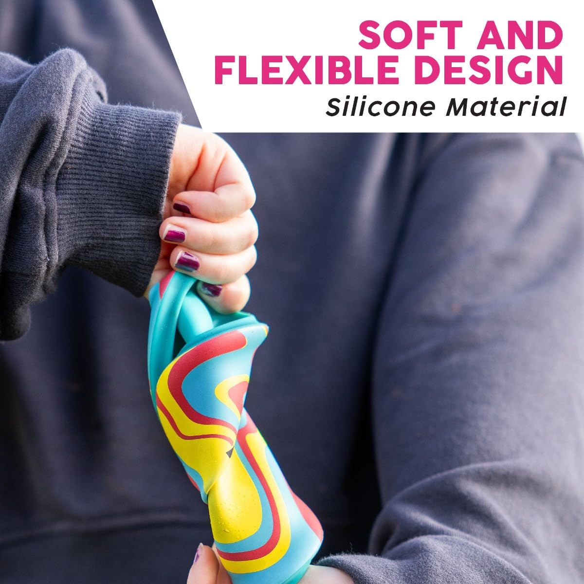 Mavrix Silicone Disc - Ultimate Bouncing Flying Toy | 14.7cm Diameter | Ages 3+ 3