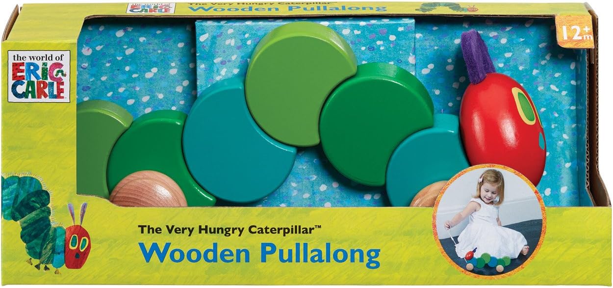 Very Hungry Caterpillar HC0930 Wooden Pull Along Toy - Encourages First Steps