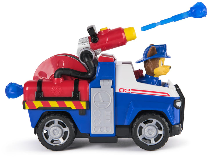Paw Patrol Chase Rescue Fire Cruiser with Action Figure & Projectile Launcher - Fire Truck Playset for Kids 3+