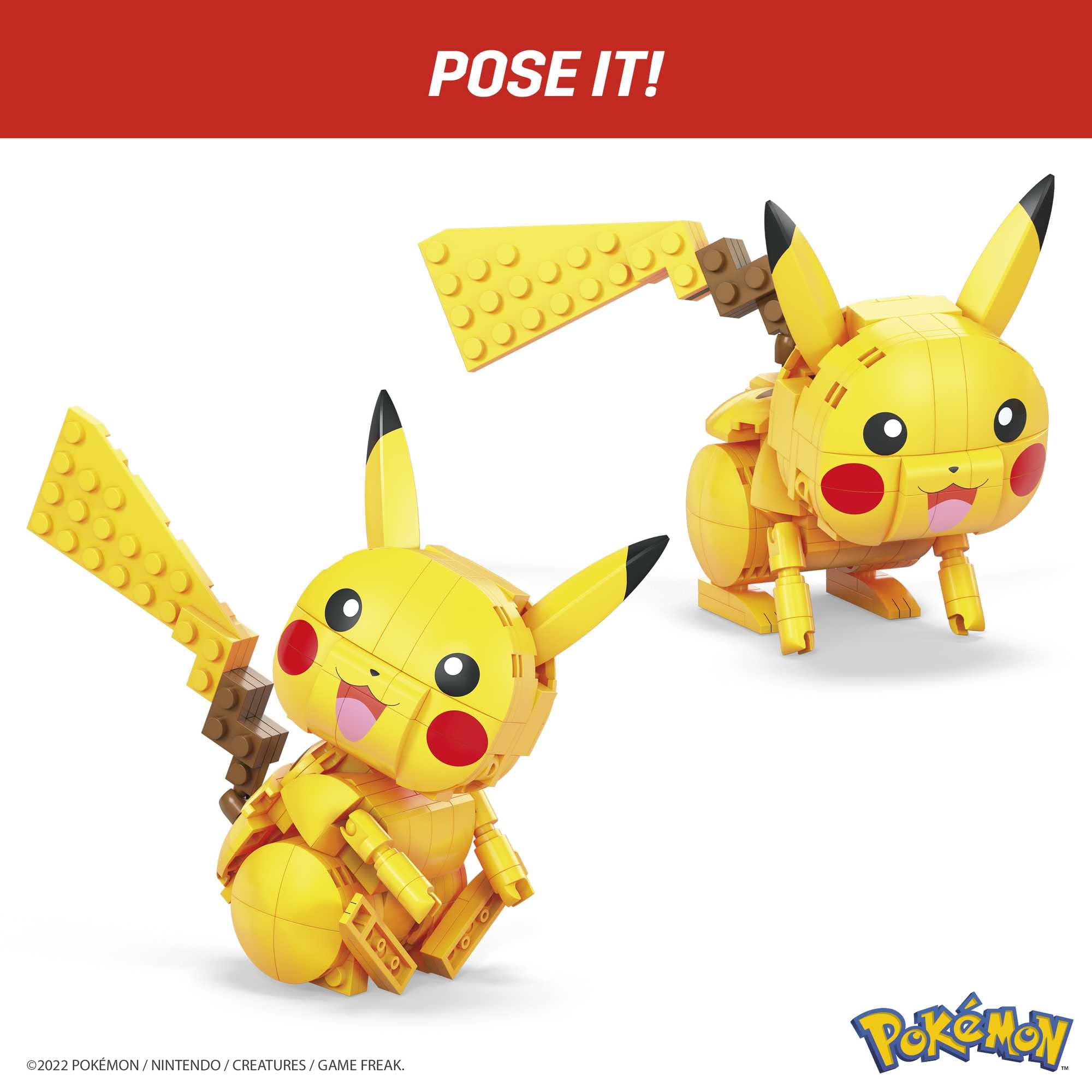 MEGA Pokémon Pikachu Building Set - 211-Piece Poseable Figure for Kids, Ages 7+ 5