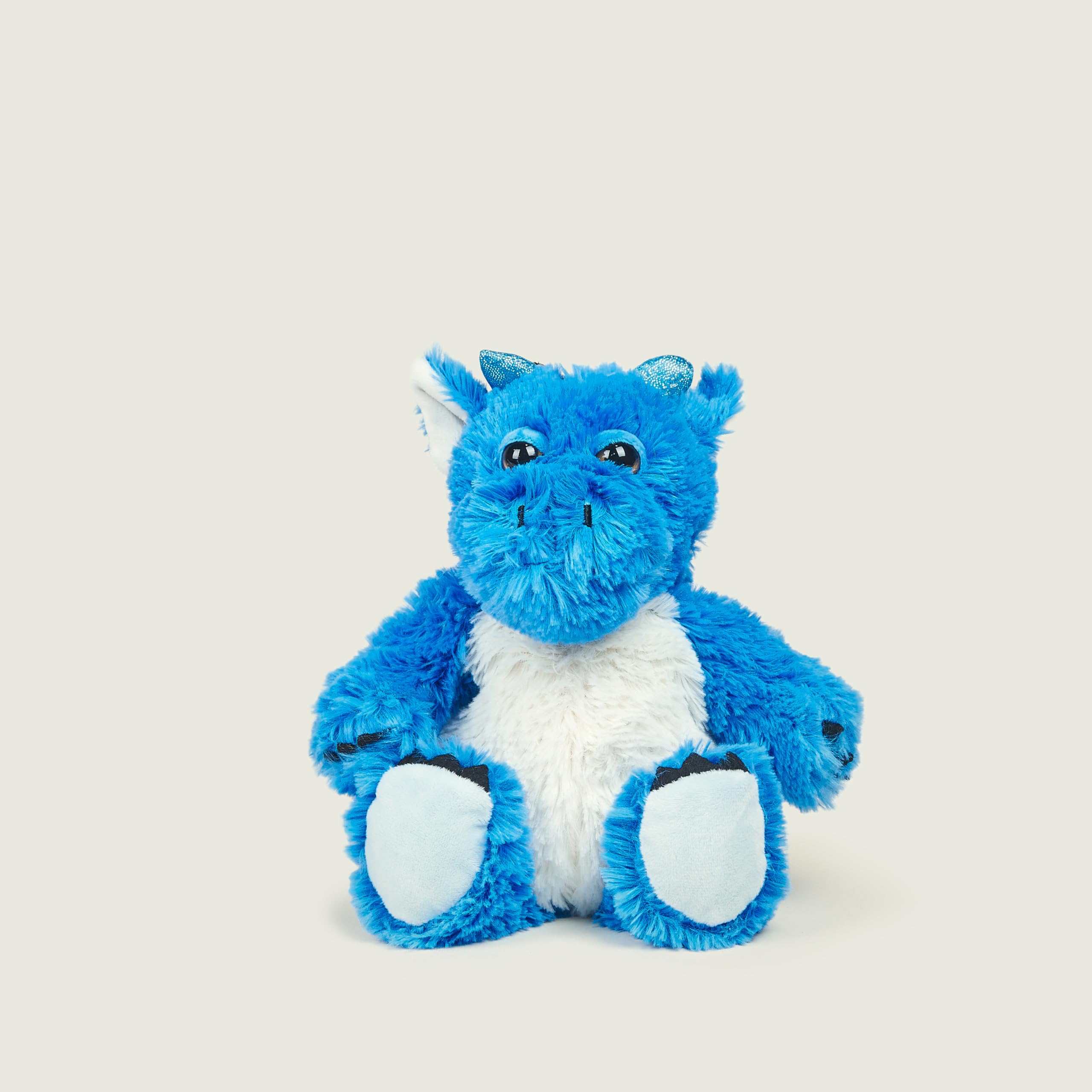 Warmies - Blue Dragon Weighted Teddy Junior Size Microwavable Heat Pad with French Lavender 15