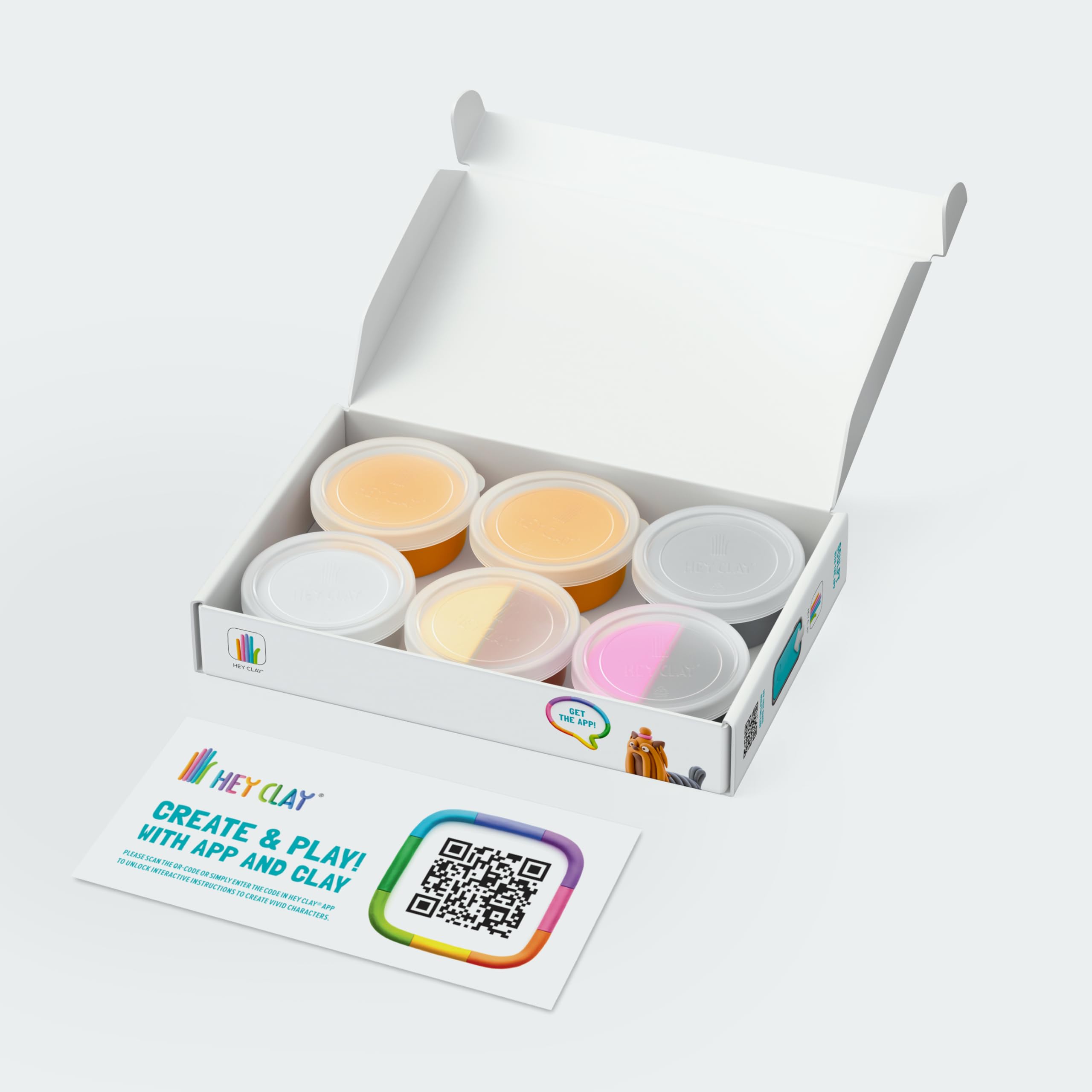 Hey Clay Dog Story - Air-Dry Modeling Clay for Kids with Interactive App - Ages 3+ 5