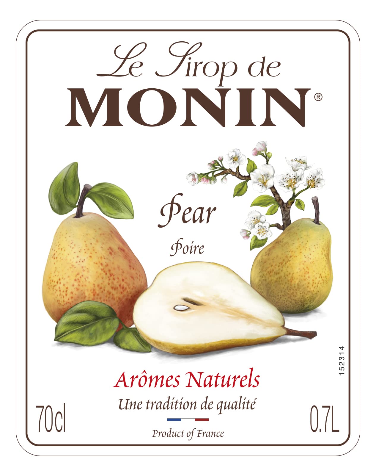 Monin Premium Pear Syrup - 700ml | Vegan, Kosher, Halal | Natural Flavourings 3