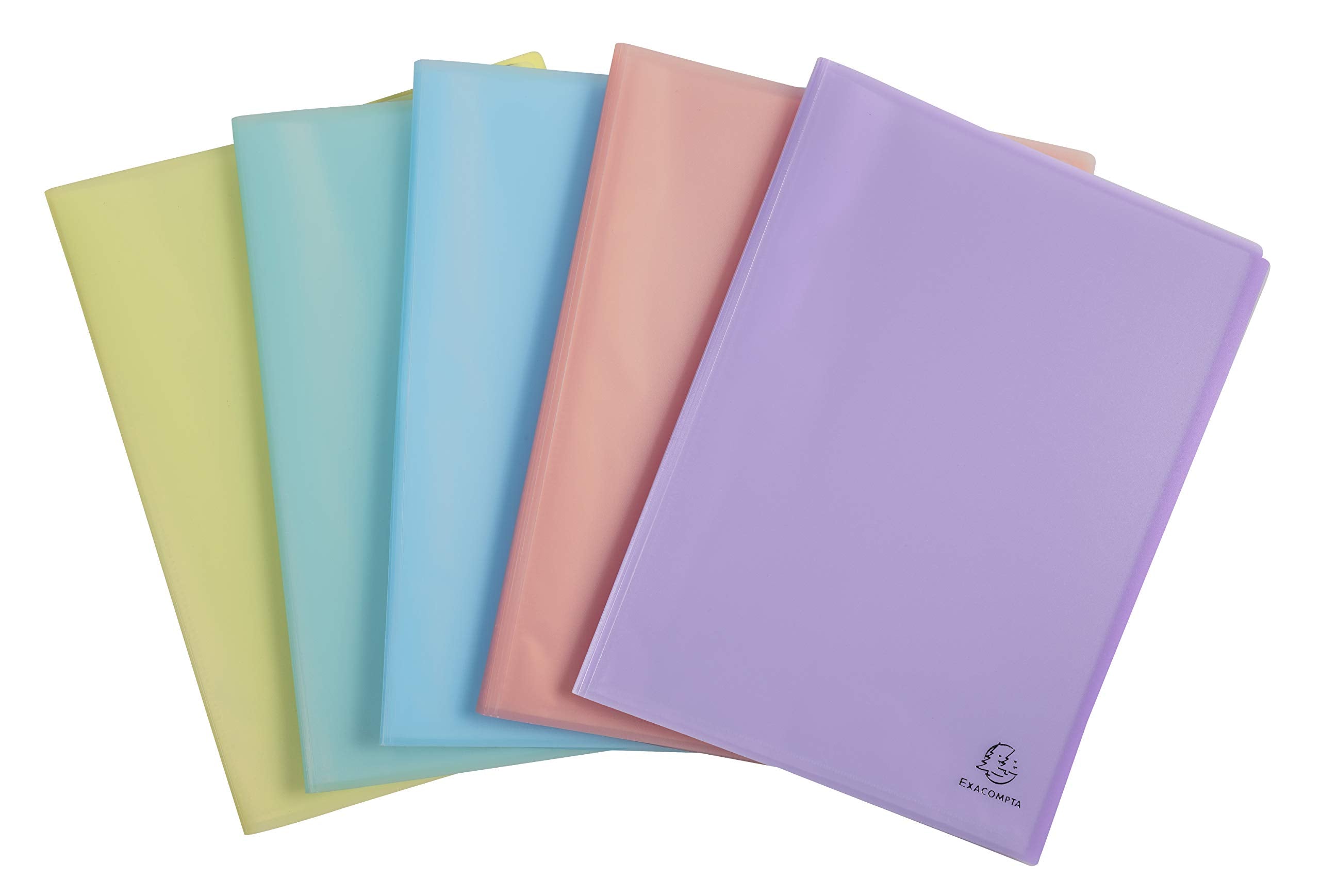 Exacompta Chromaline Presentation Book - 20 Pockets (40 Views) | A4 Size | Translucent Pastel PP