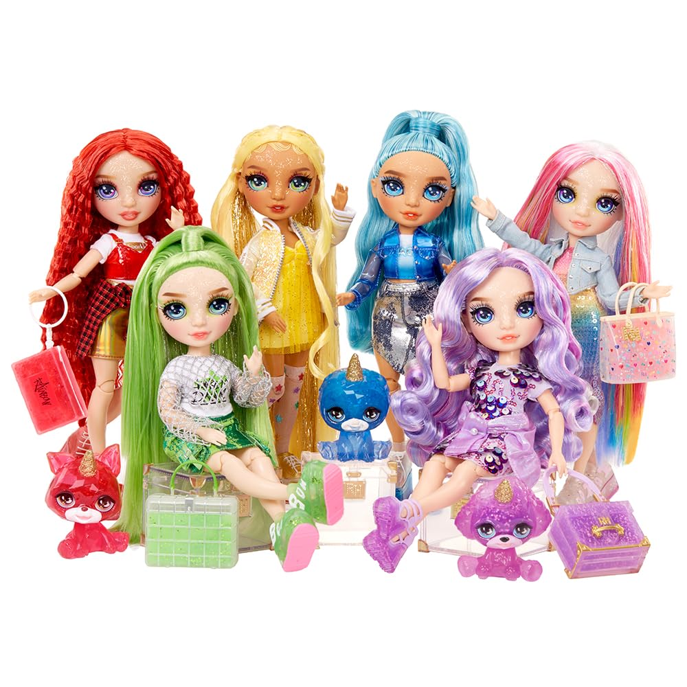 Rainbow High Sunny Madison Fashion Doll with Sparkle Slime & Magical Pet - 28 cm Yellow Shimmer Doll with Customizable Accessories 7