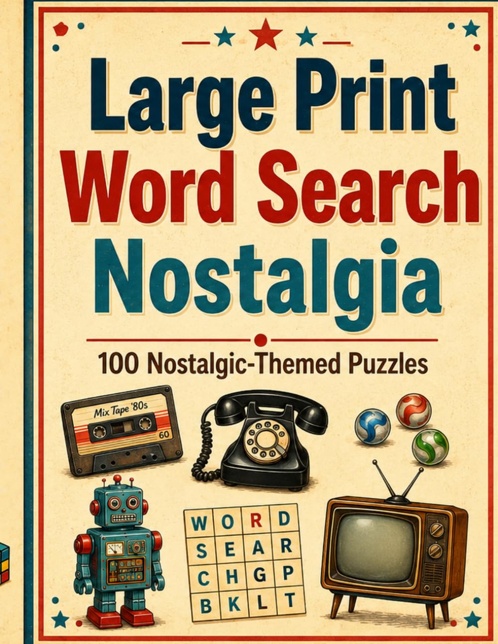 ICE Publications Large Print Word Search Nostalgia: 100 Puzzles | Paperback | English Language 1