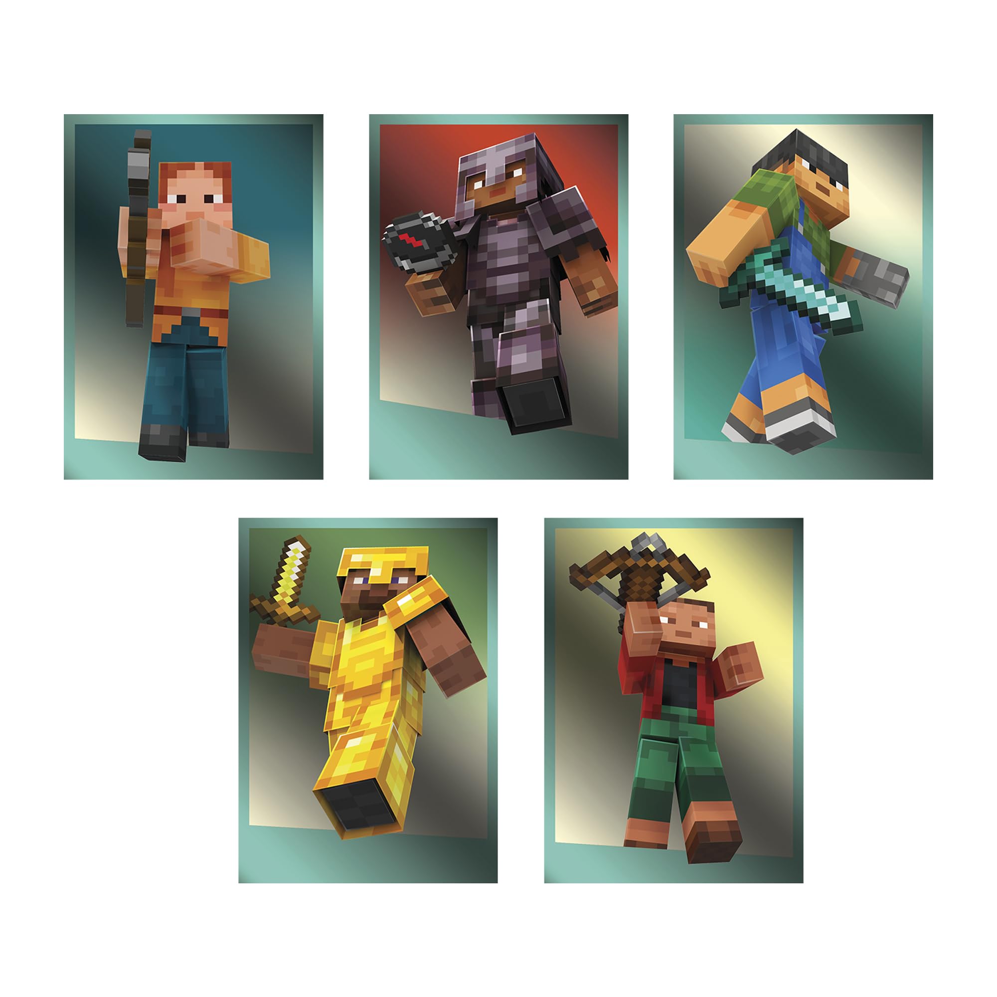 Panini Minecraft Stay Adventurous Sticker Collection - Starter Pack with Sticker Album, 6 Sticker Packets & 1 Limited Edition Block Card 4