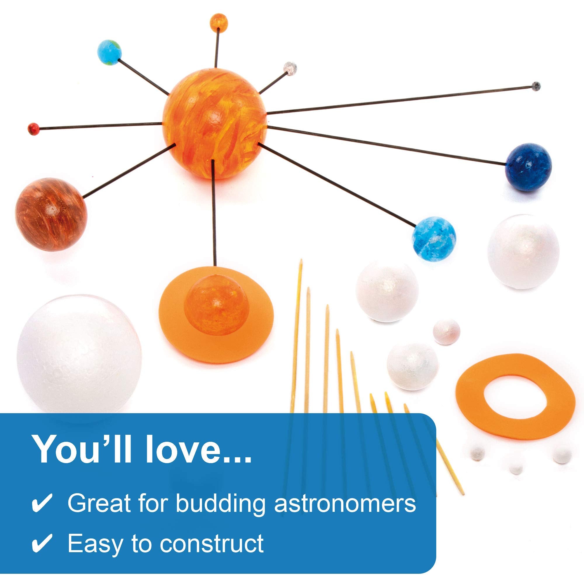 Baker Ross EV8302 Solar System Craft Kit - Educational Science Kit for Kids Ages 6+ 2
